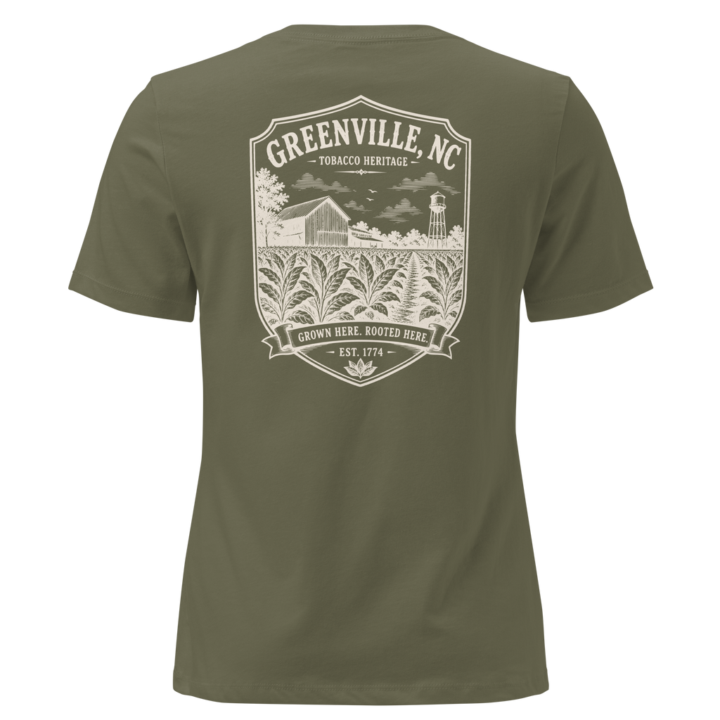 Greenville, NC - Tobacco Heritage - Women's Relaxed T-Shirt