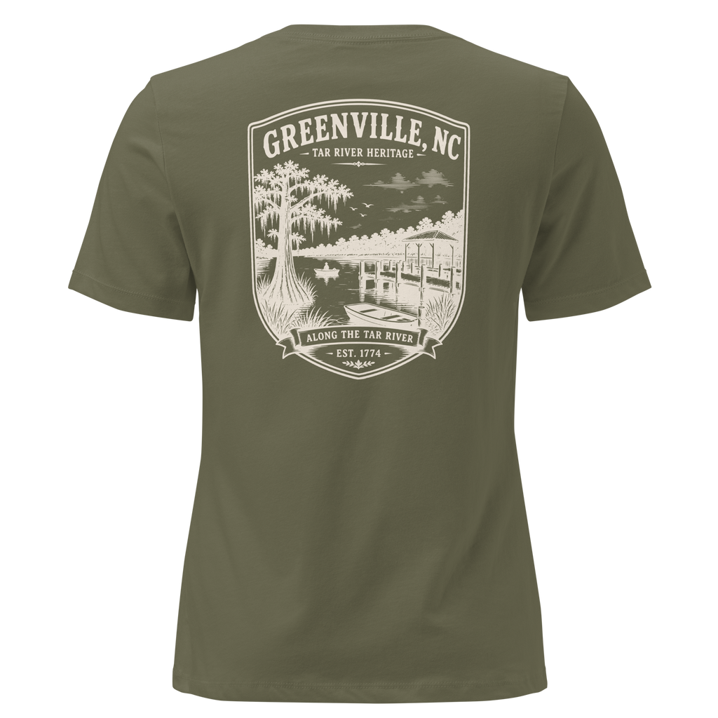 Greenville, NC - Along The Tar - Women's Relaxed T-Shirt