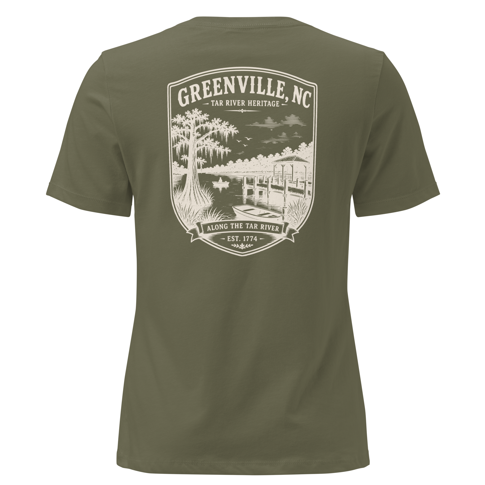 Greenville, NC - Along The Tar - Women's Relaxed T-Shirt