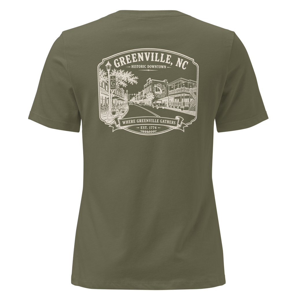 Greenville, NC - Downtown - Women's Relaxed T-Shirt