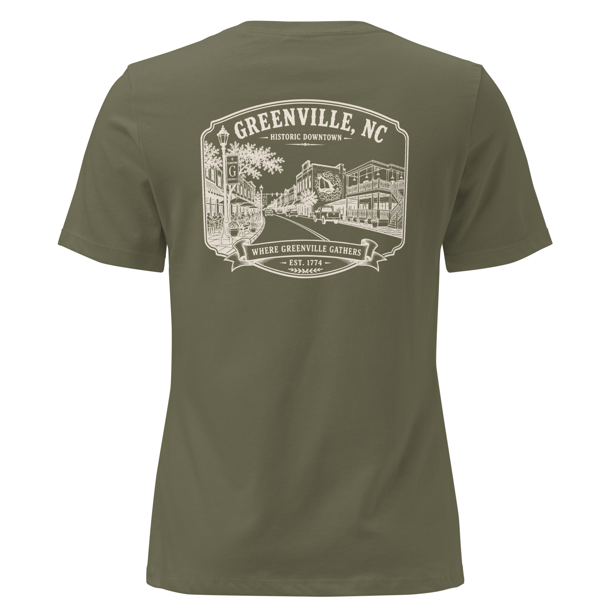 Greenville, NC - Downtown - Women's Relaxed T-Shirt