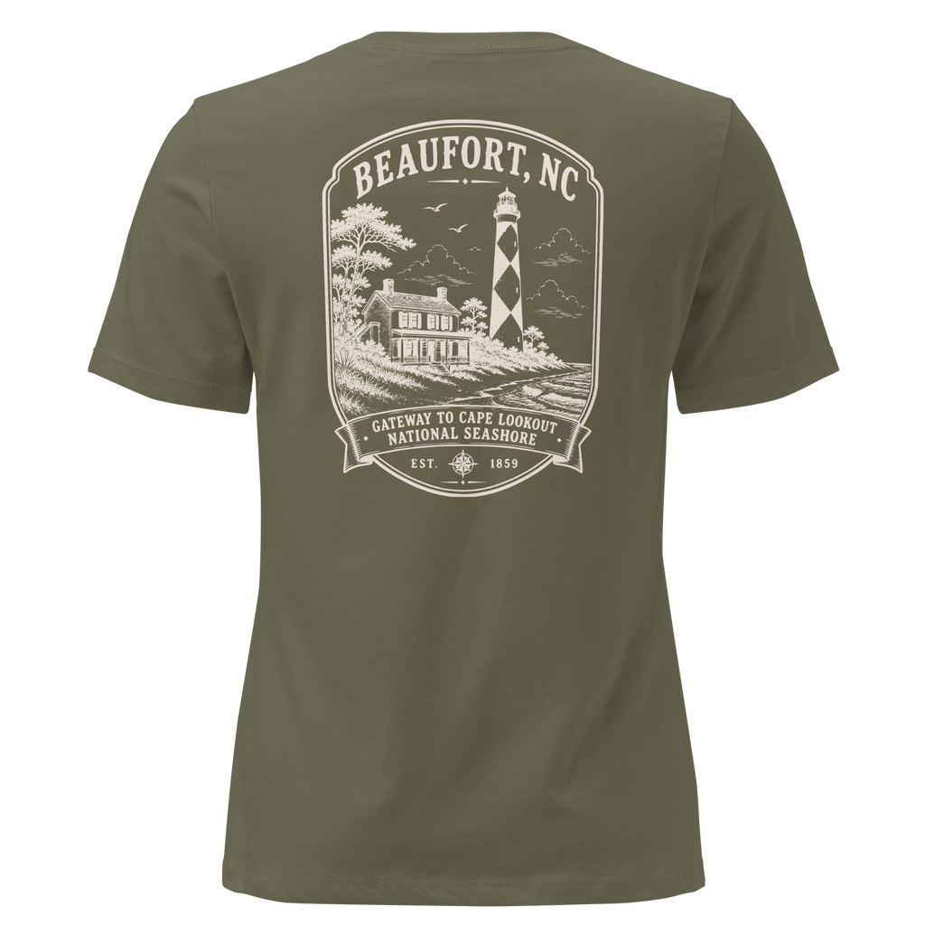 Beaufort, NC - Gateway To Cape Lookout - Women's Relaxed T-Shirt