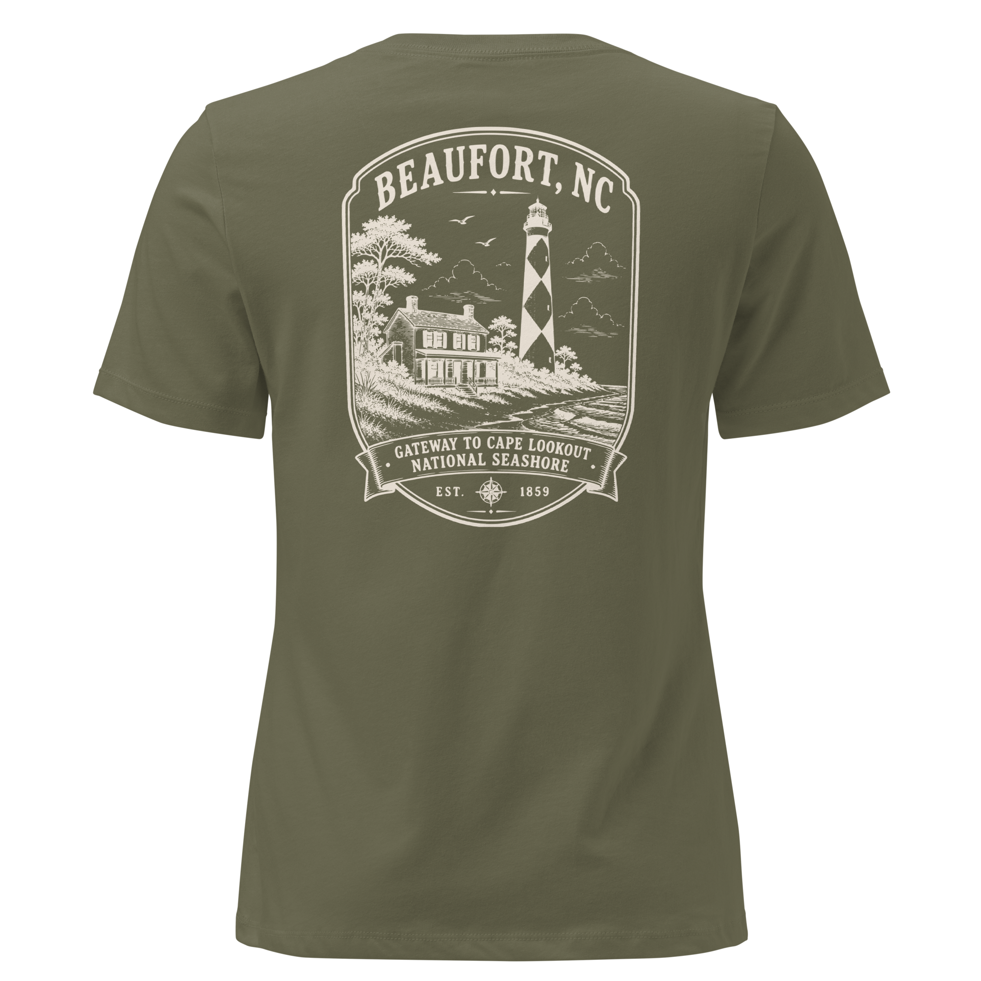 Beaufort, NC - Gateway To Cape Lookout - Women's Relaxed T-Shirt