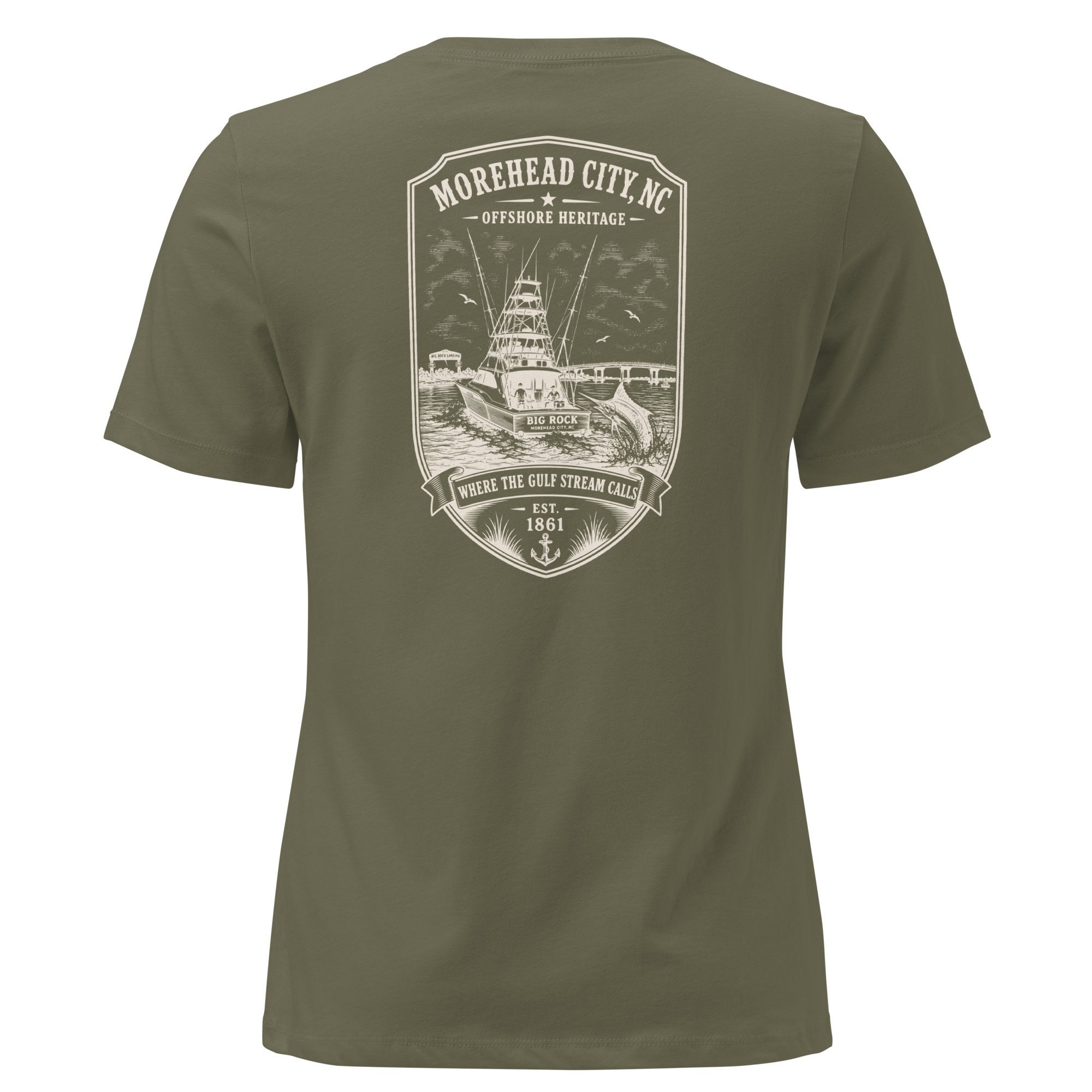 Morehead City, NC - Big Rock - Women's Relaxed T-Shirt