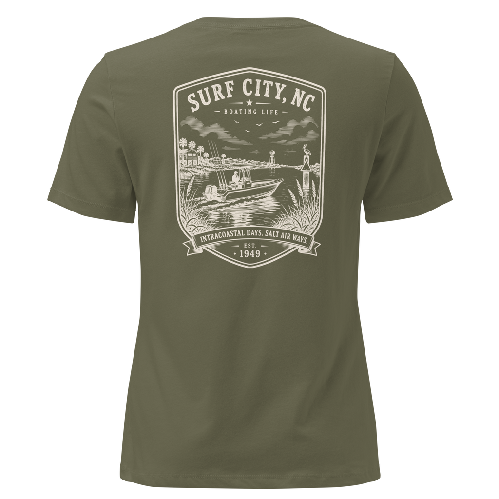 Surf City, NC - Boating Life - Women's Relaxed T-Shirt