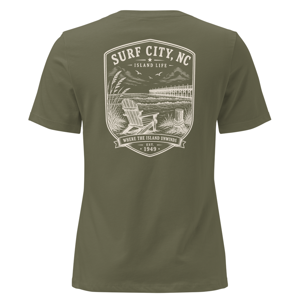 Surf City, NC - Island Life - Women's Relaxed T-Shirt