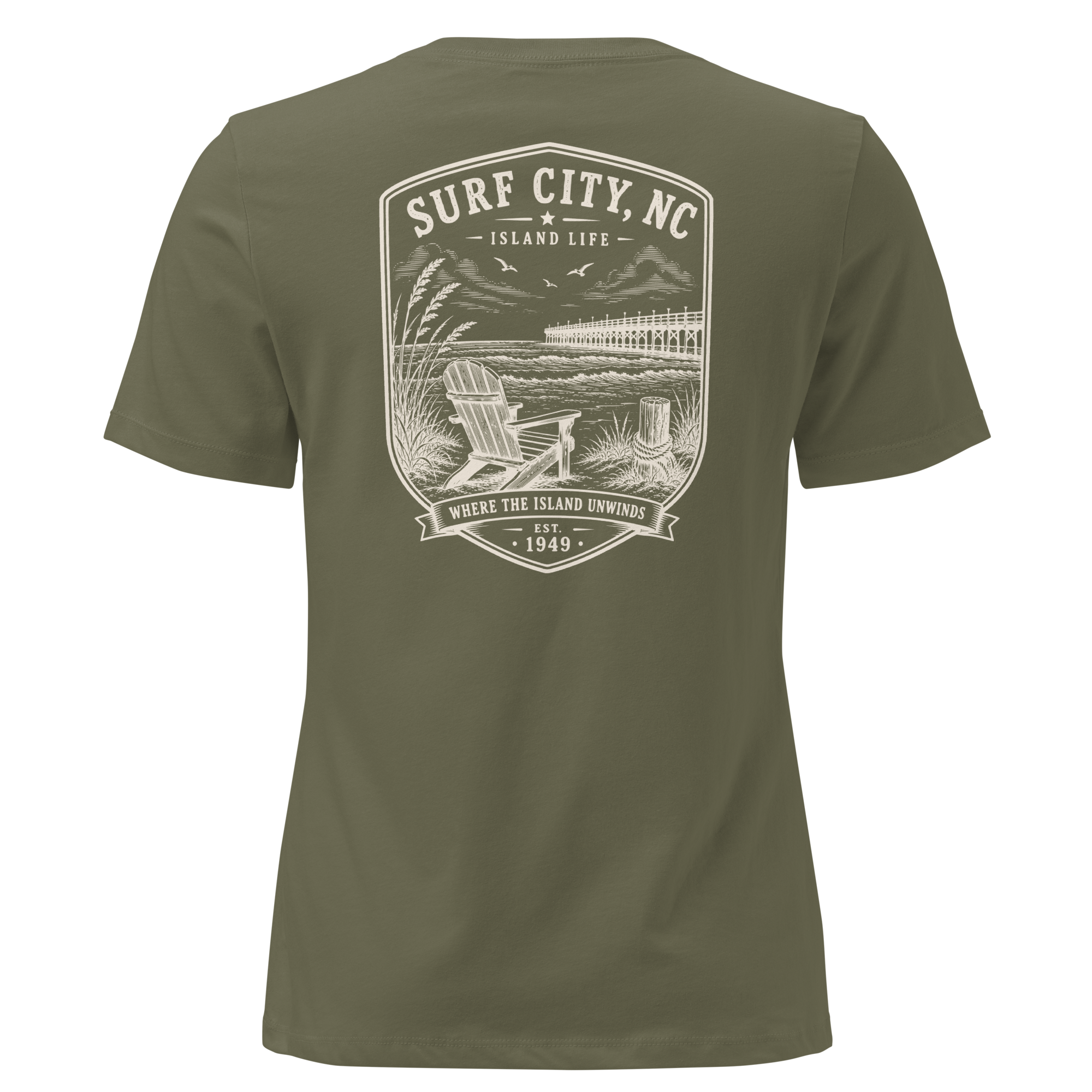 Surf City, NC - Island Life - Women's Relaxed T-Shirt