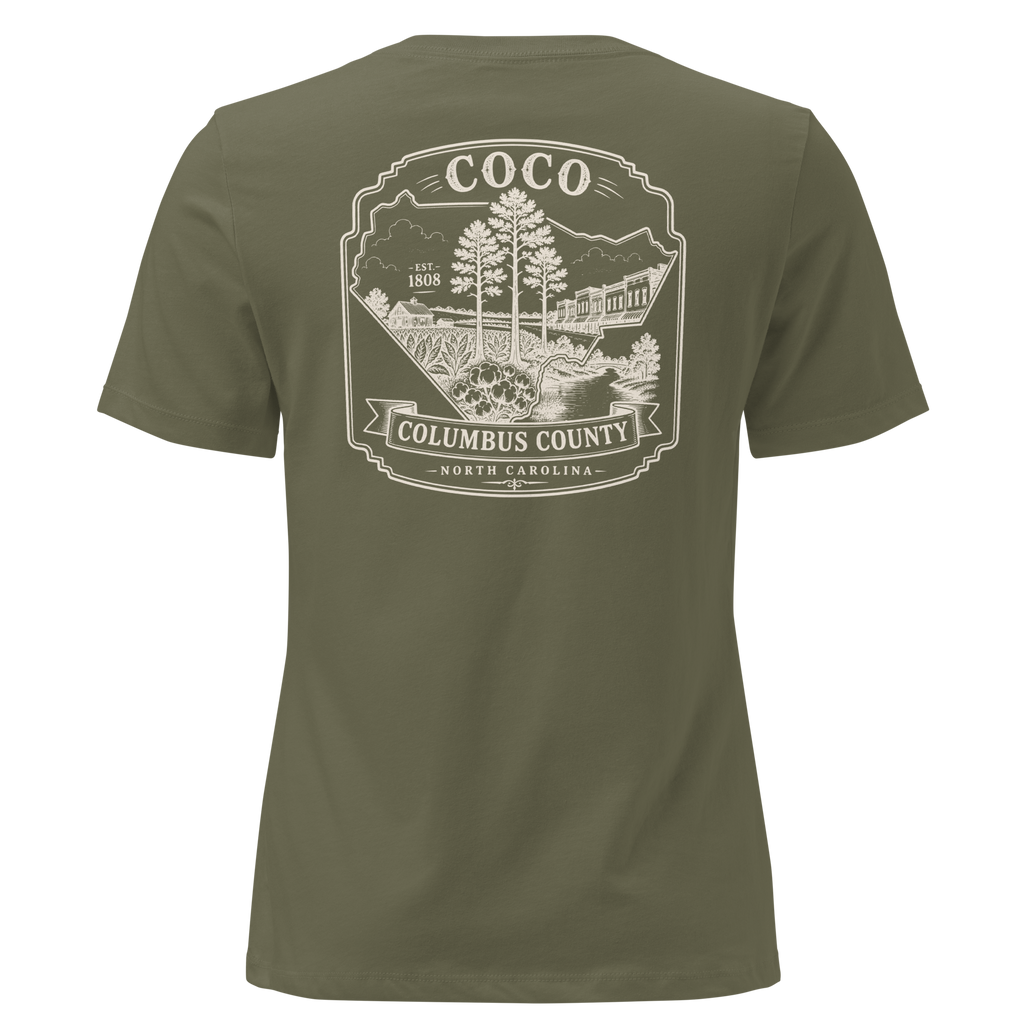 Whiteville, NC - CoCo - Women's Relaxed T-Shirt