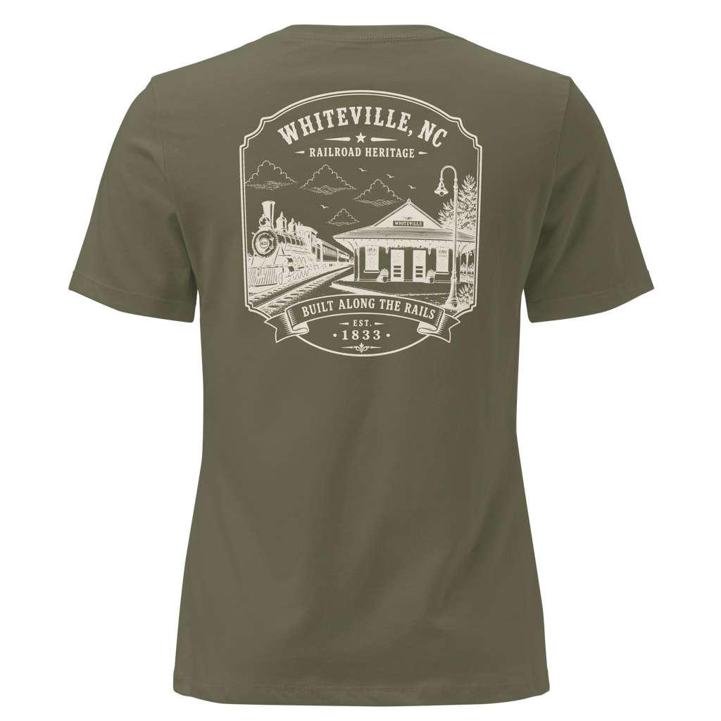 Whiteville, NC - Railroad Heritage - Women's Relaxed T-Shirt