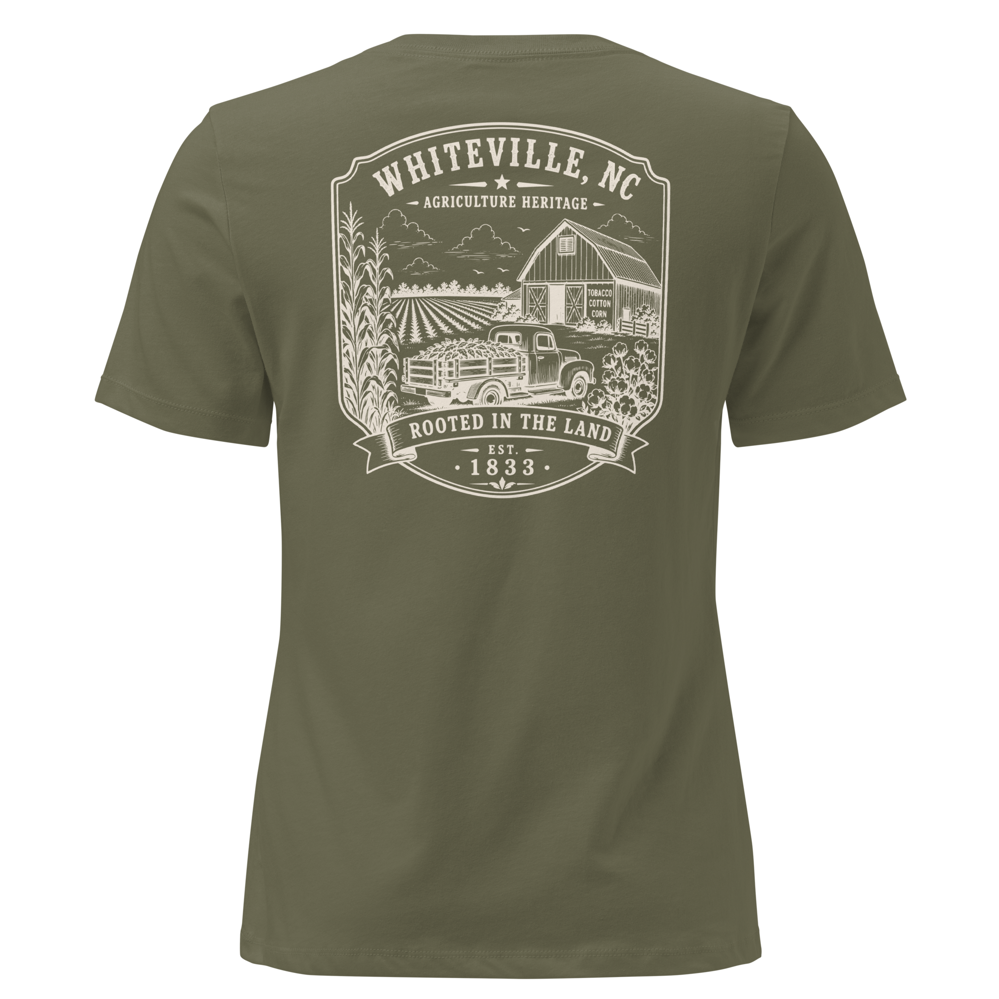 Whiteville, NC - Rooted In The Land - Women's Relaxed T-Shirt