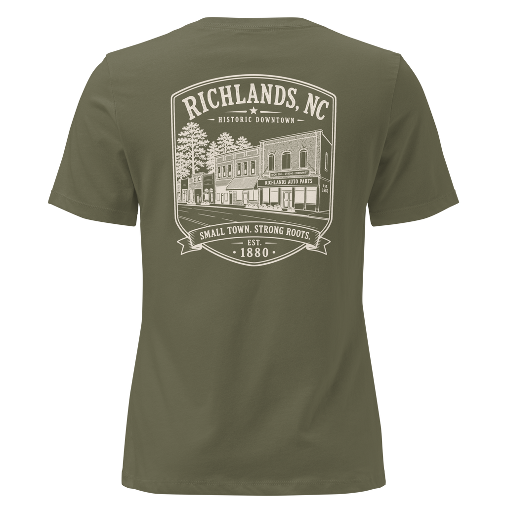 Richlands, NC - Small Town. Strong Roots. - Women's Relaxed T-Shirt