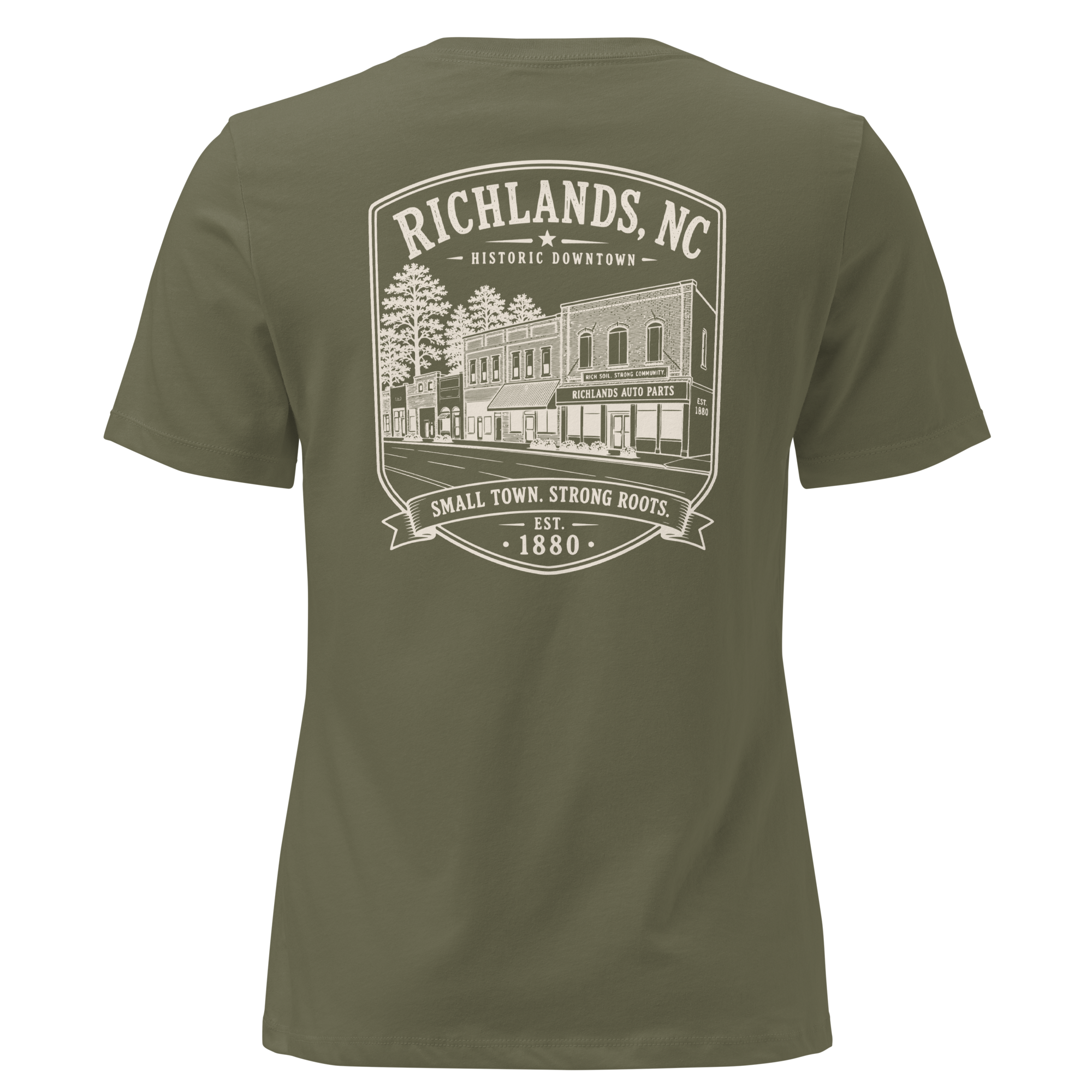 Richlands, NC - Small Town. Strong Roots. - Women's Relaxed T-Shirt