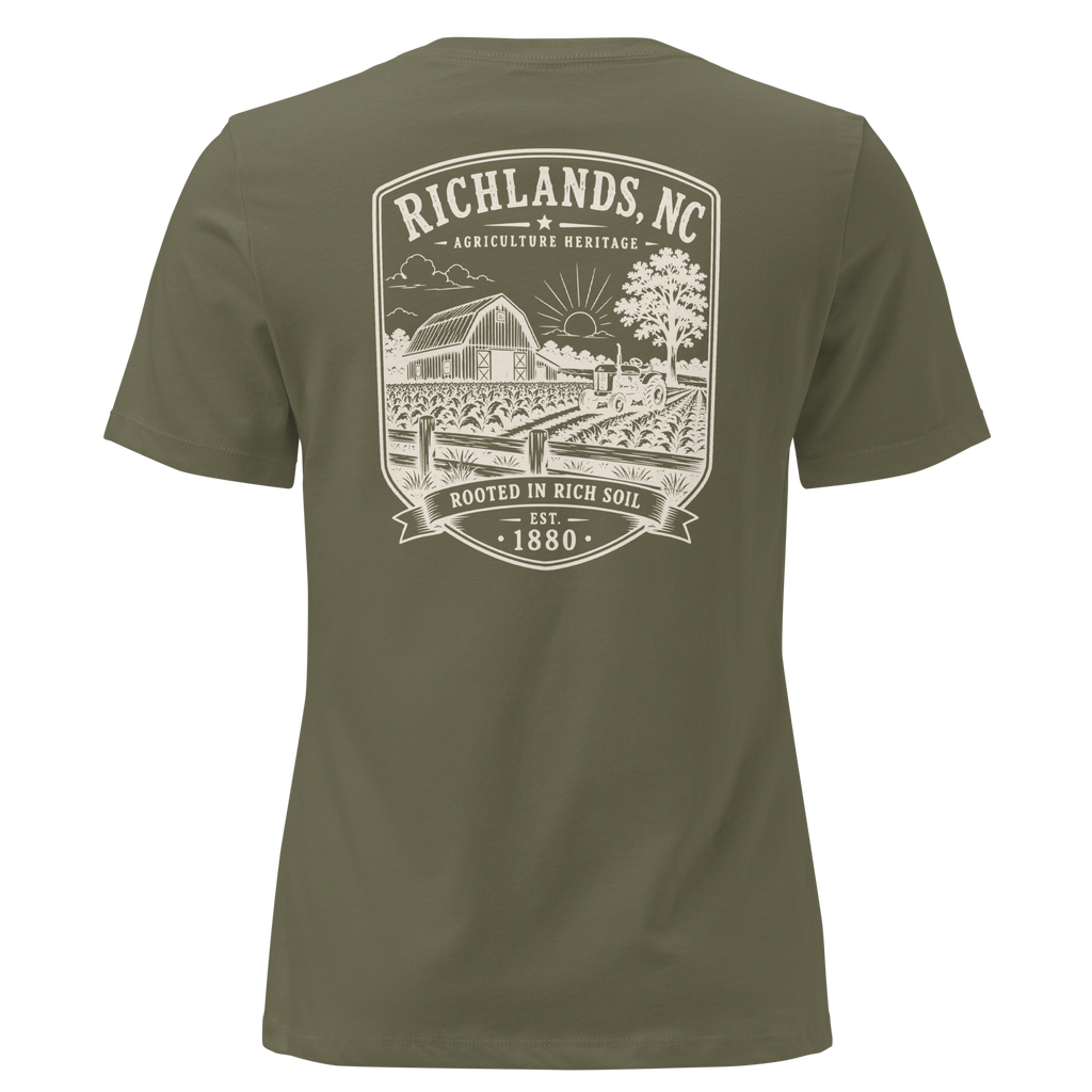 Richlands, NC - Rooted in Rich Soil - Women's Relaxed T-Shirt