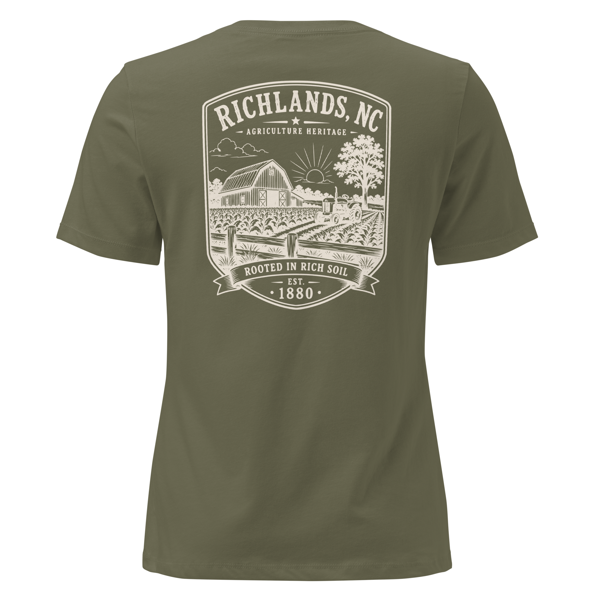 Richlands, NC - Rooted in Rich Soil - Women's Relaxed T-Shirt