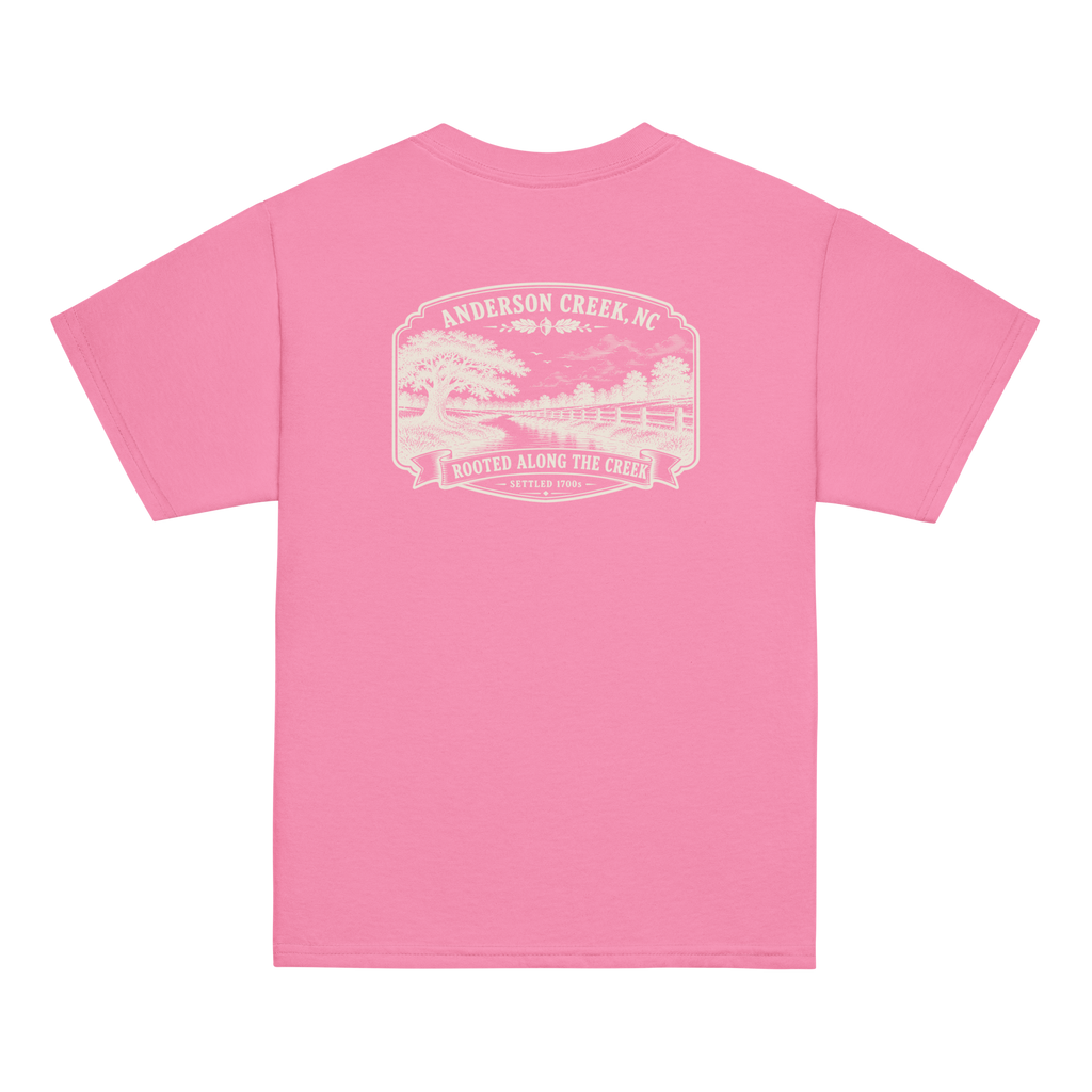 Anderson Creek, NC - Rooted Along The Creek - Youth Classic Tee