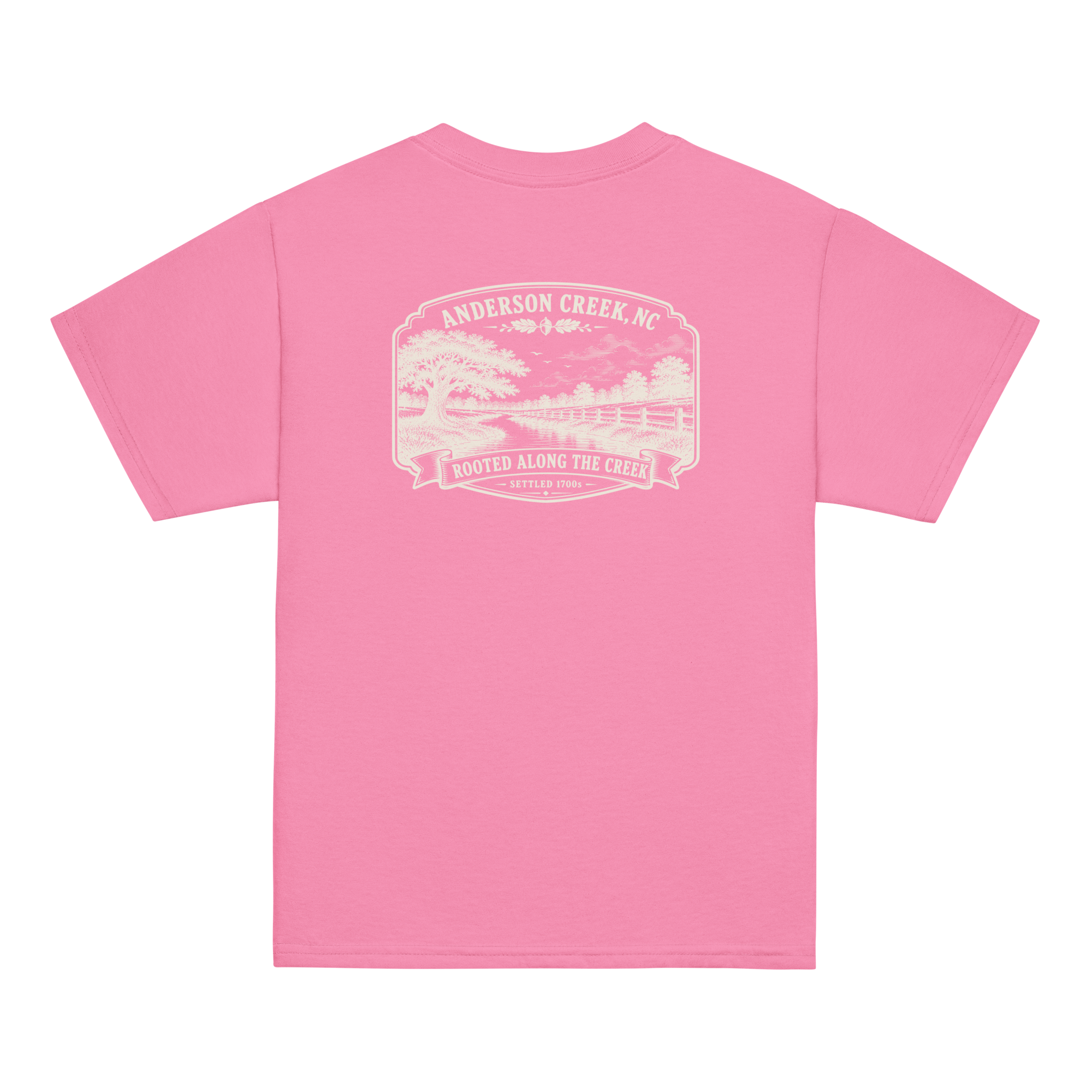 Anderson Creek, NC - Rooted Along The Creek - Youth Classic Tee