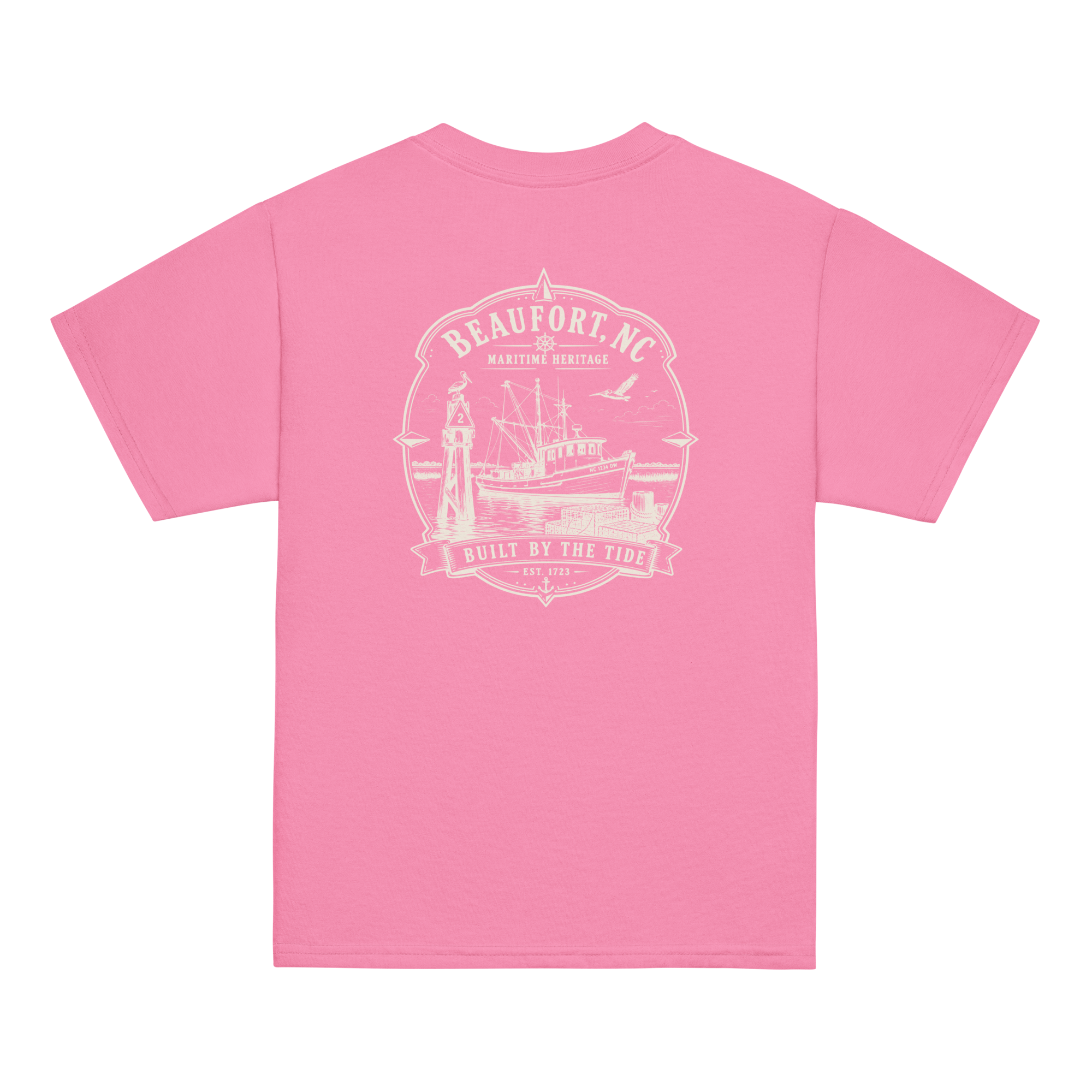 Beaufort, NC - Built By The Tide - Youth Classic Tee