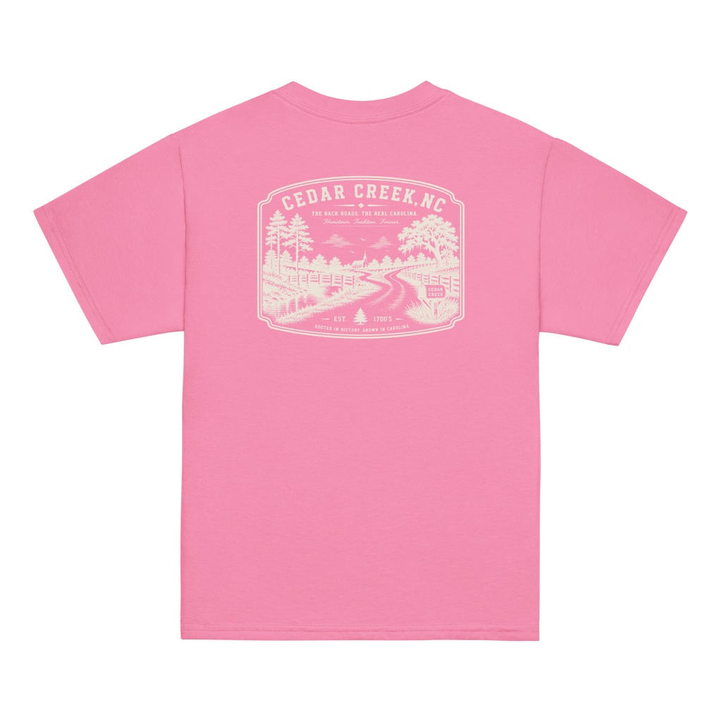 Cedar Creek, NC - The Back Roads - Youth Classic Tee