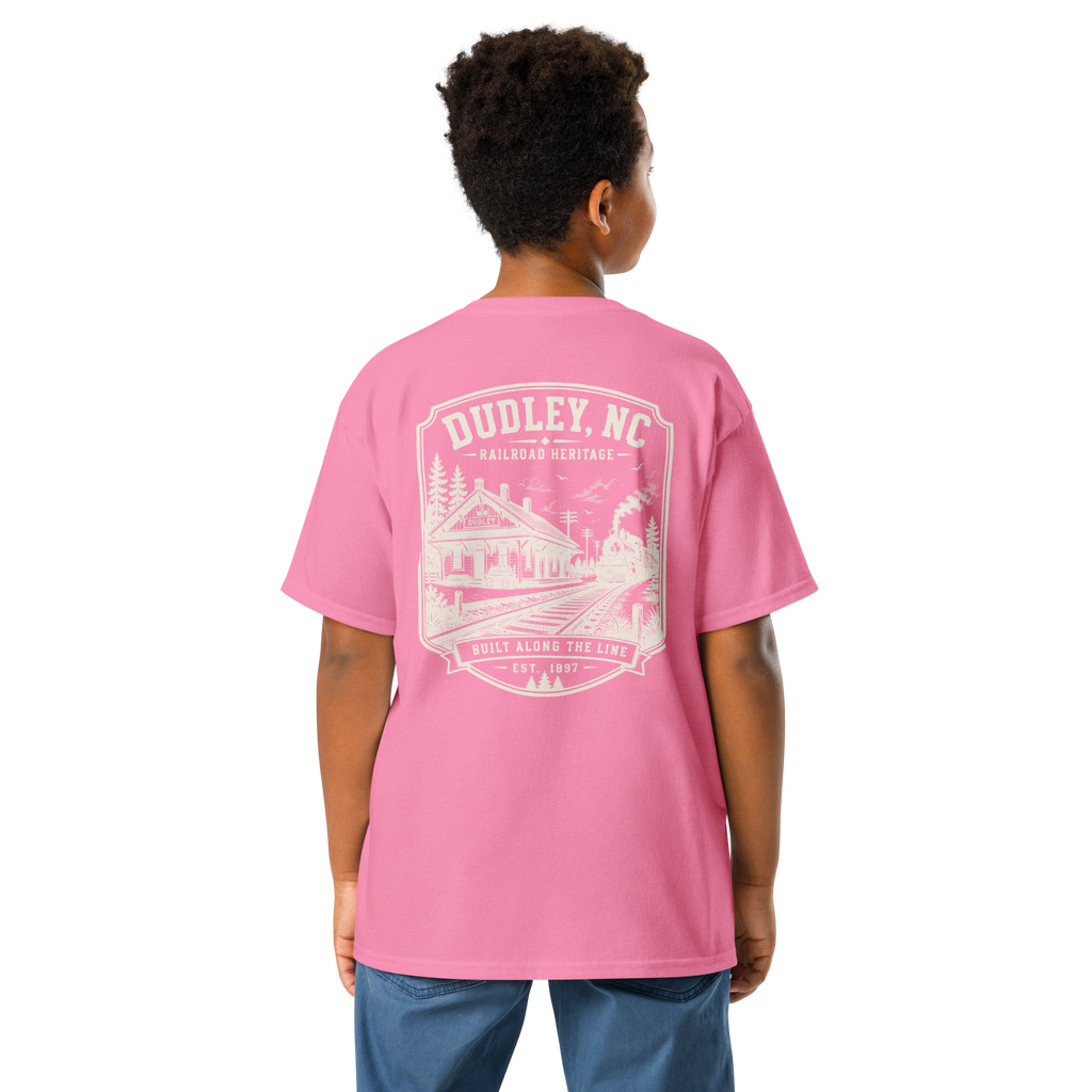 Dudley, NC - Built Along The Line - Youth Classic Tee