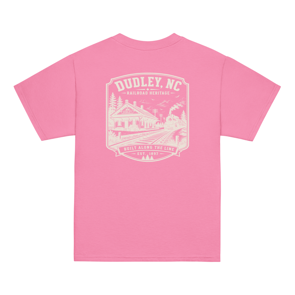 Dudley, NC - Built Along The Line - Youth Classic Tee
