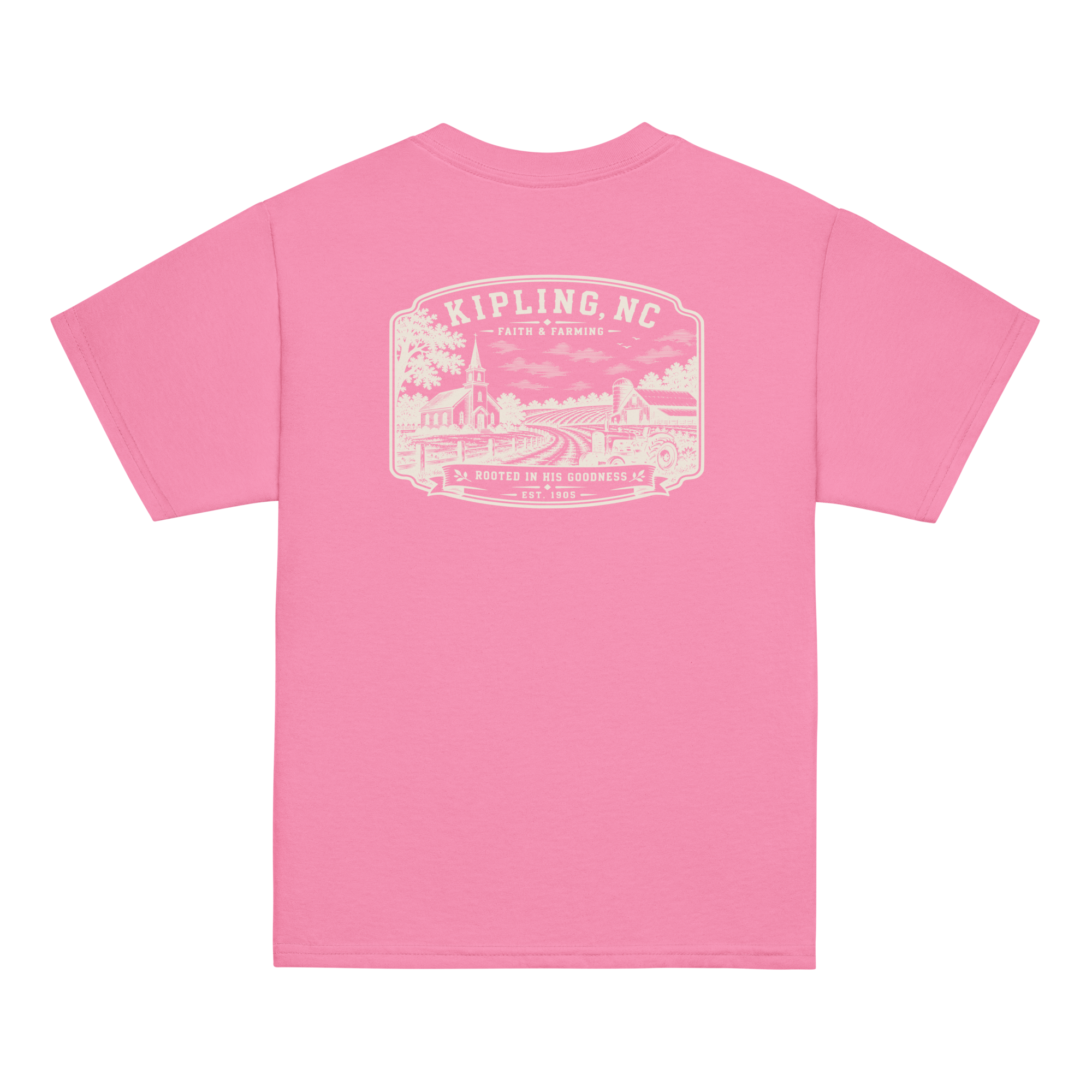 Kipling, NC - Faith & Farming - Youth Classic Tee