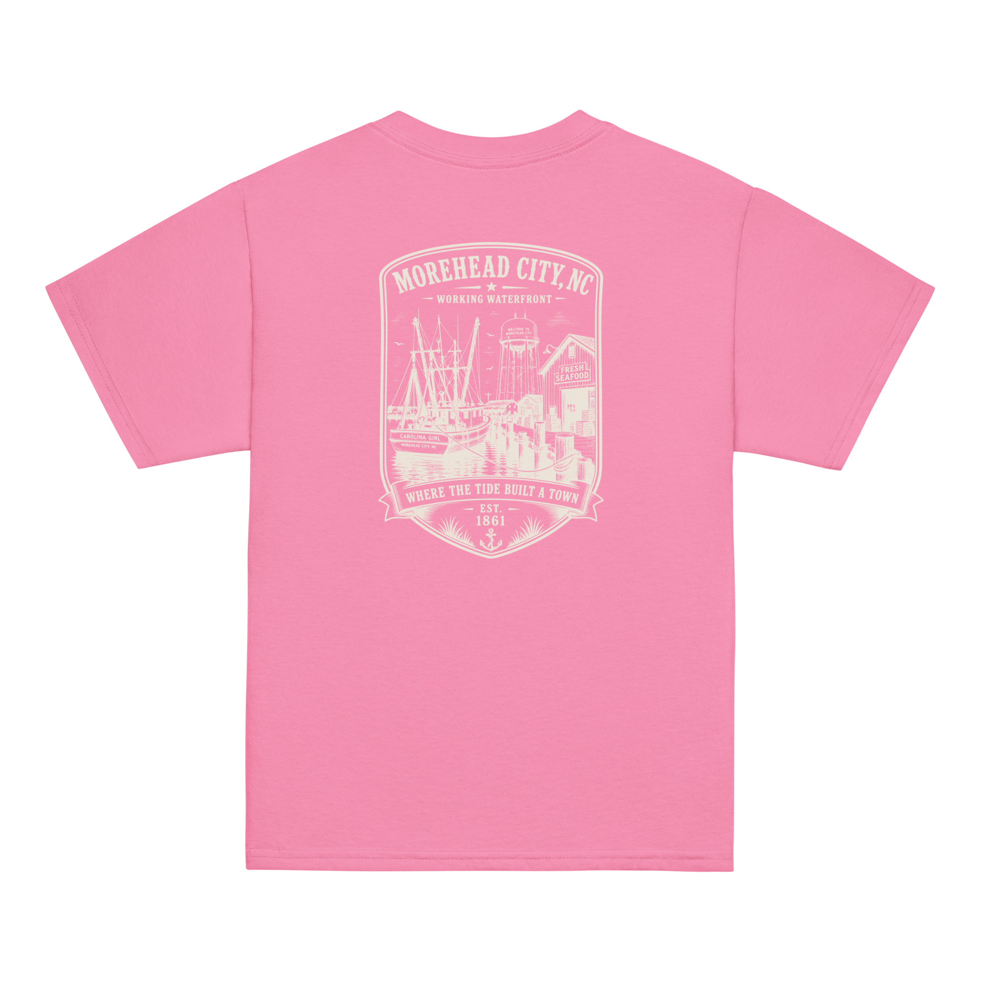 Morehead City, NC - Historic Waterfront - Youth Classic Tee