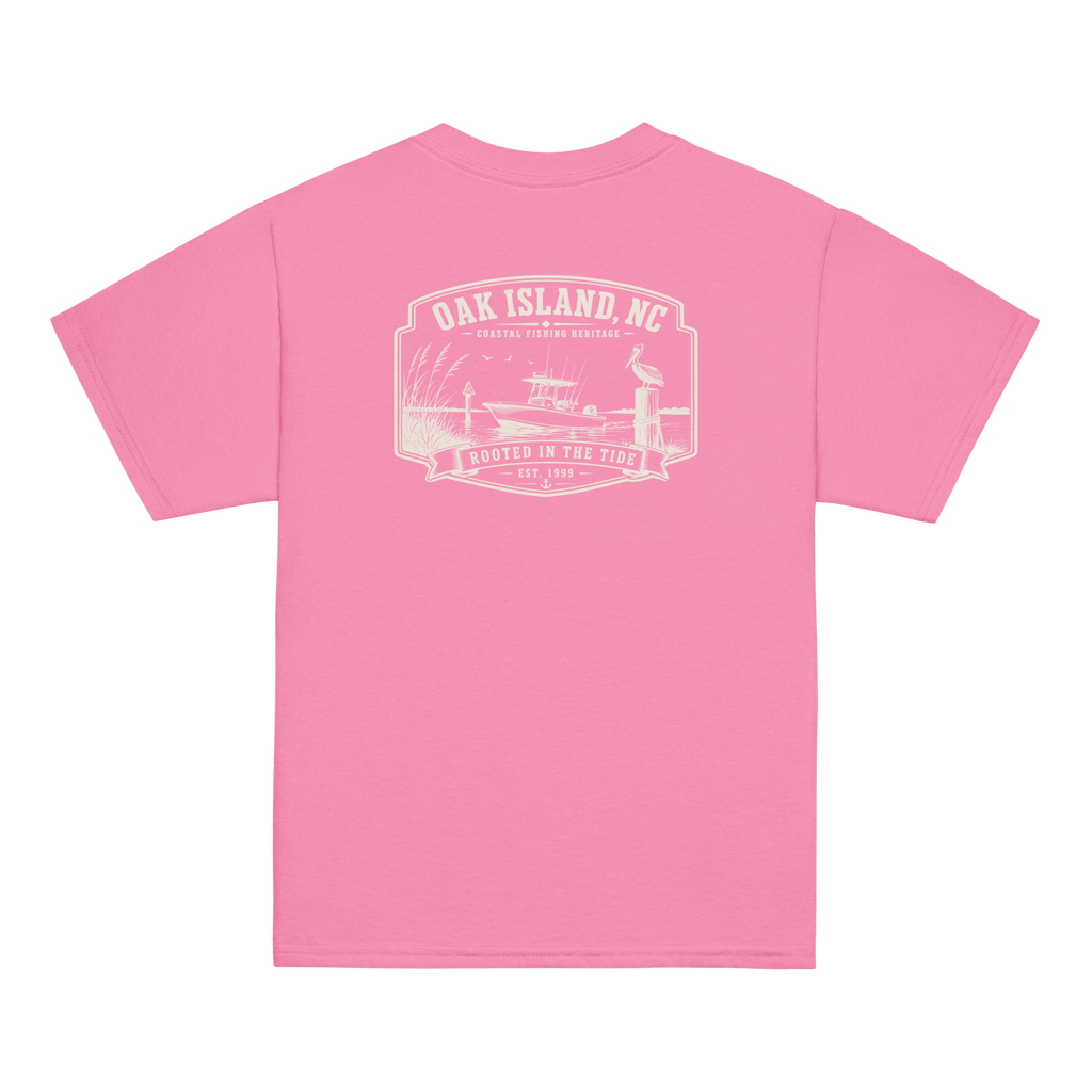 Oak Island, NC - Rooted In The Tide - Youth Classic Tee