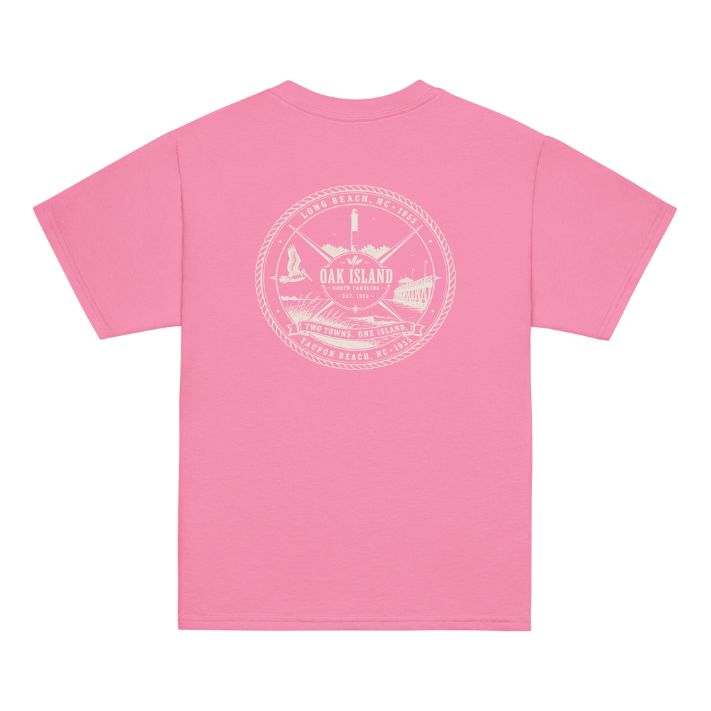 Oak Island, NC - Two Towns. One Island - Youth Classic Tee