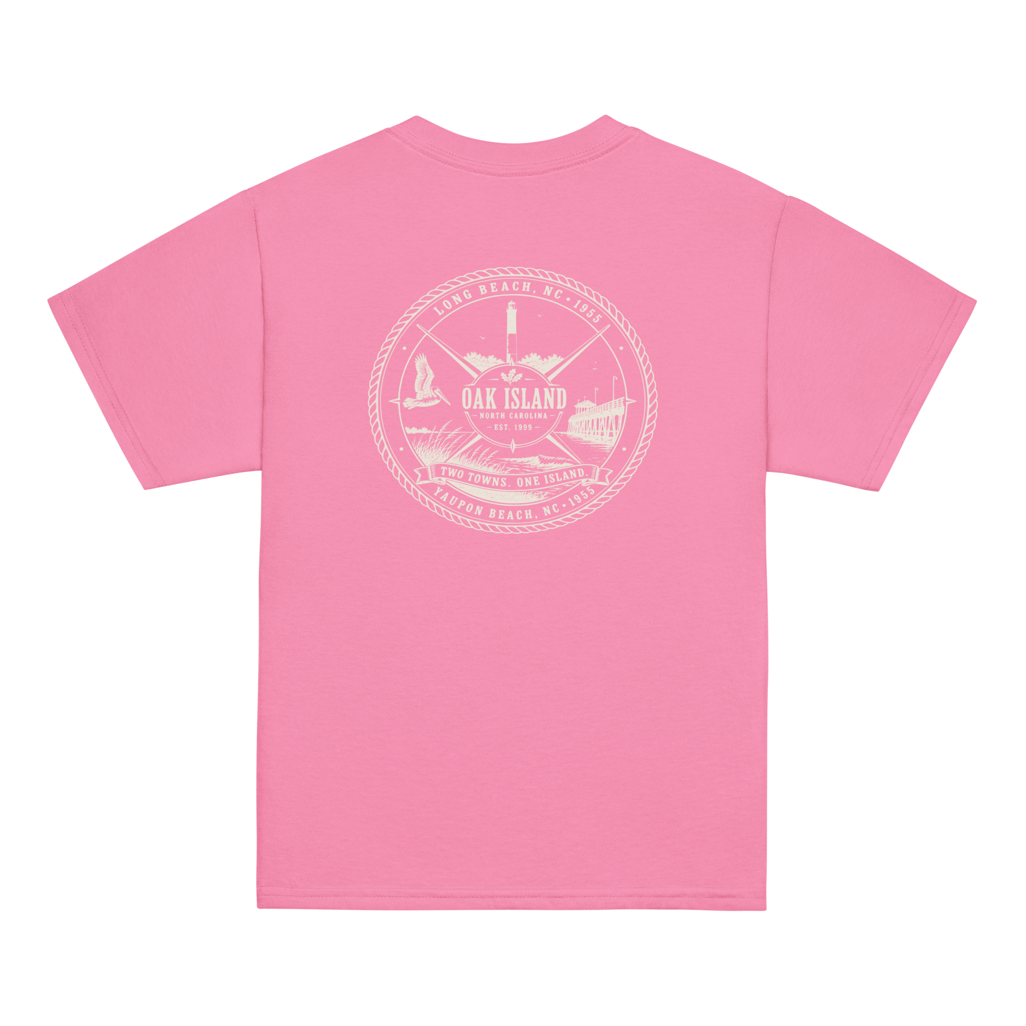 Oak Island, NC - Two Towns. One Island - Youth Classic Tee