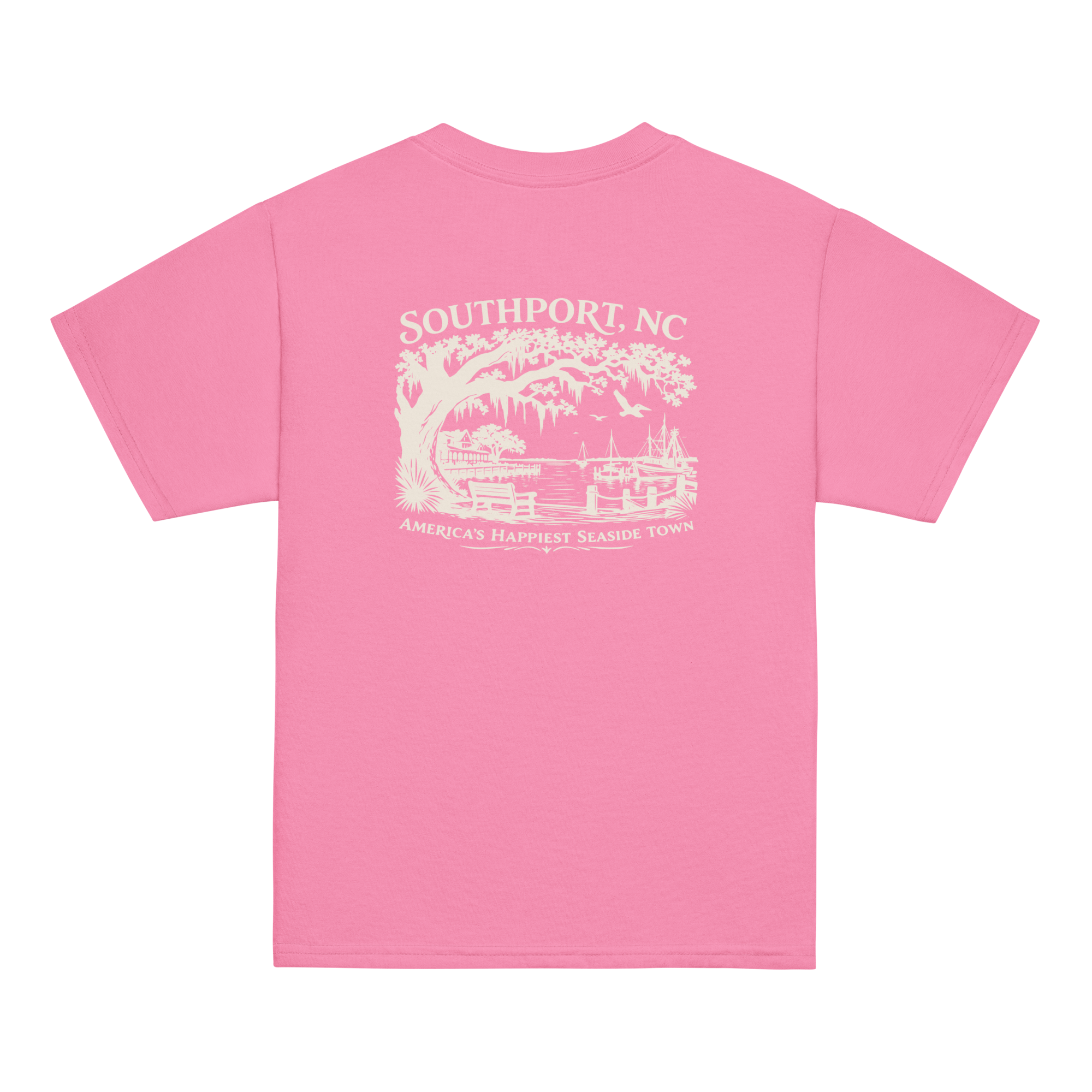 Southport, NC - Happy Seaside Town - Youth Classic Tee