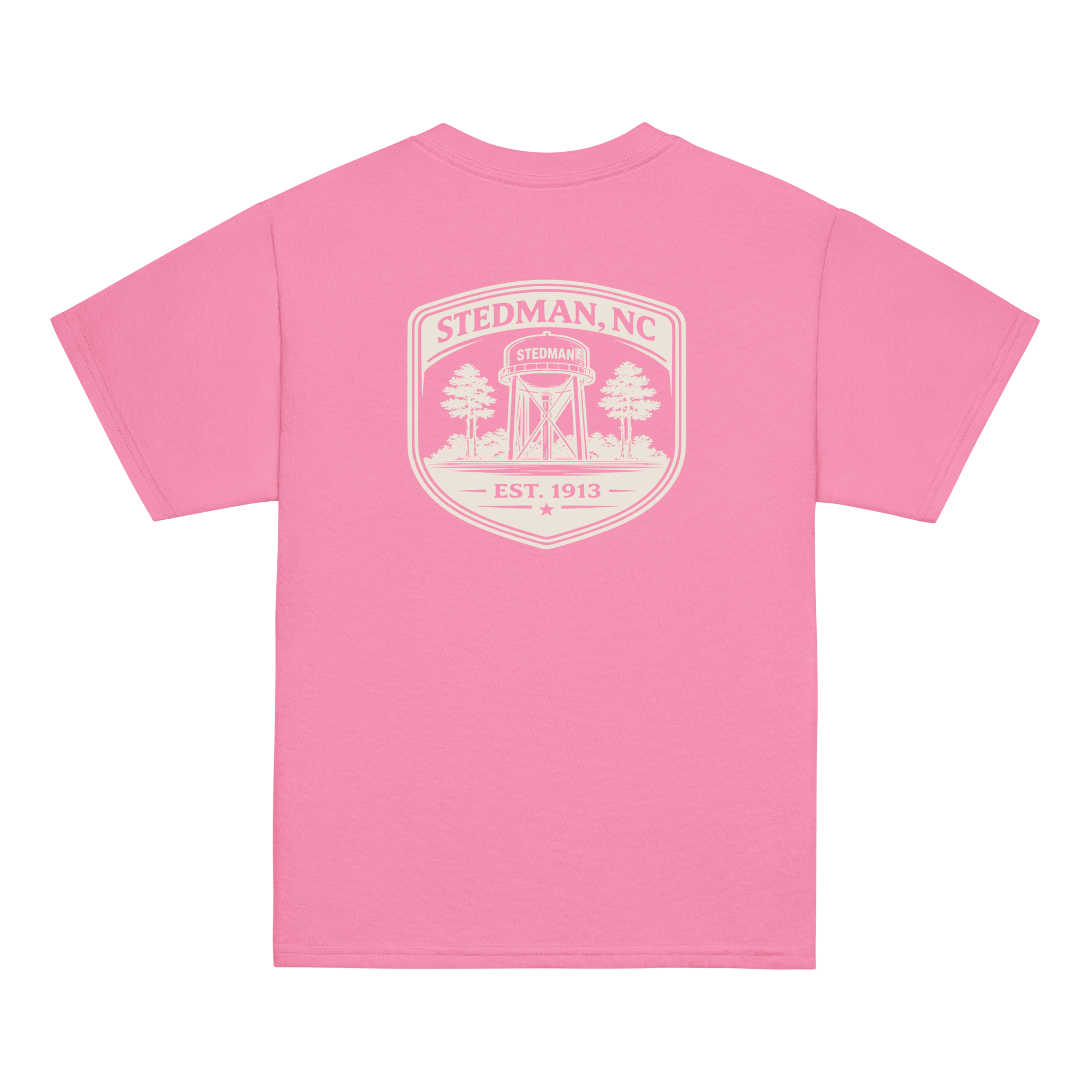Stedman, NC - Water Tower Shield Badge - Youth Classic Tee