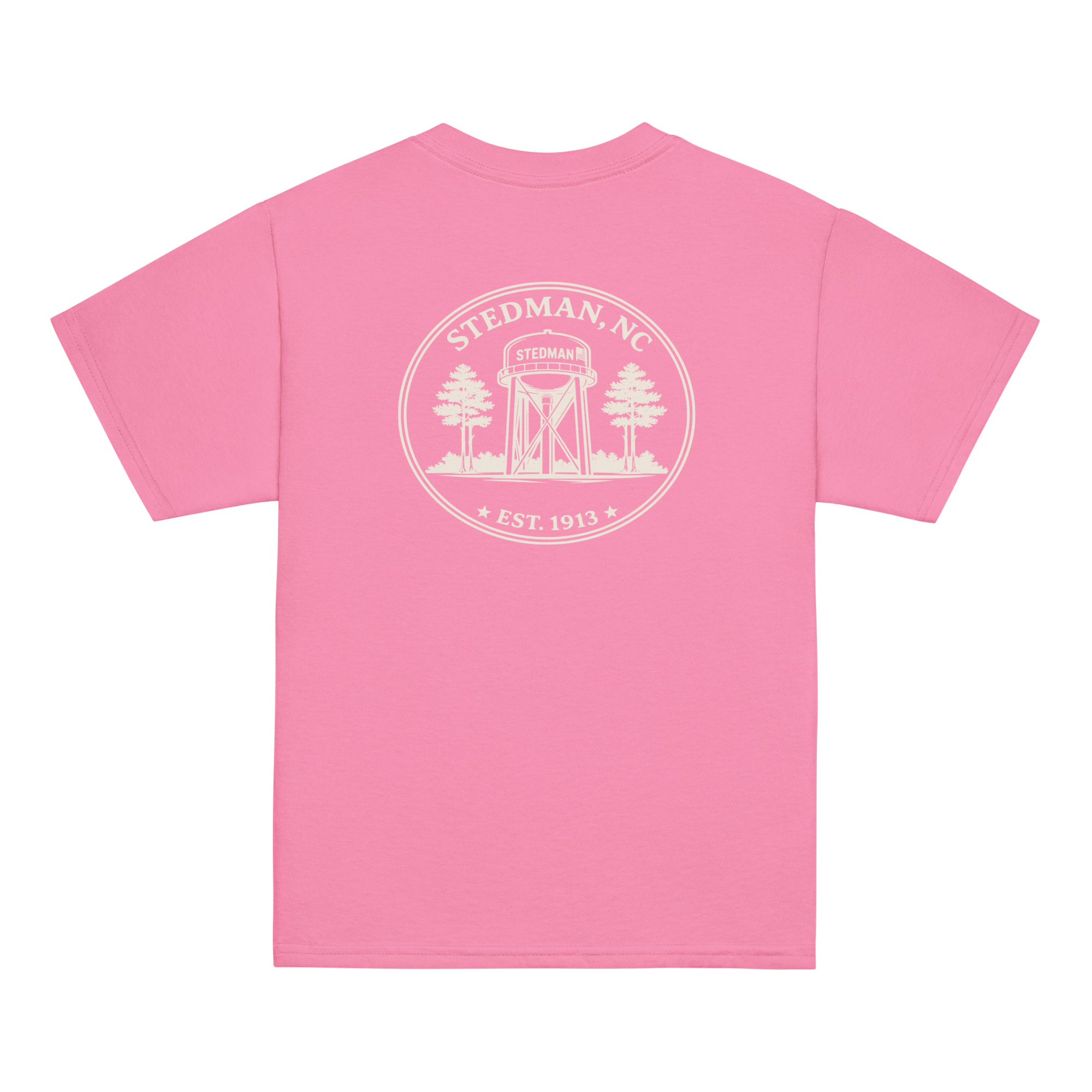 Stedman, NC - Water Tower Round Badge - Youth Classic Tee