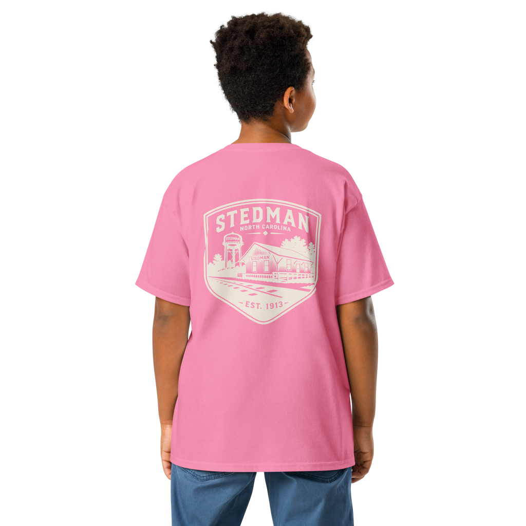 Stedman, NC - Train Depot Badge - Youth Classic Tee