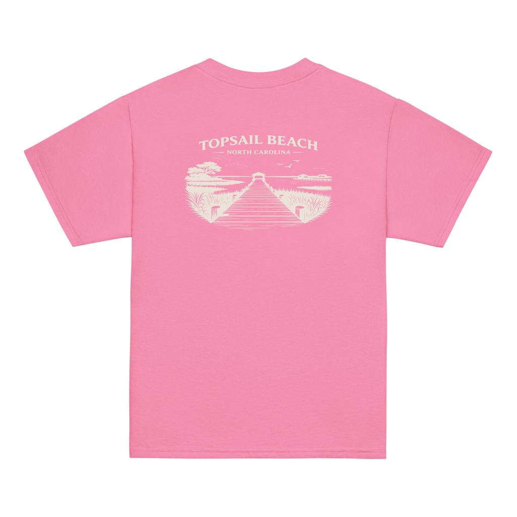 Topsail Beach, NC - On The Dock - Youth Classic Tee