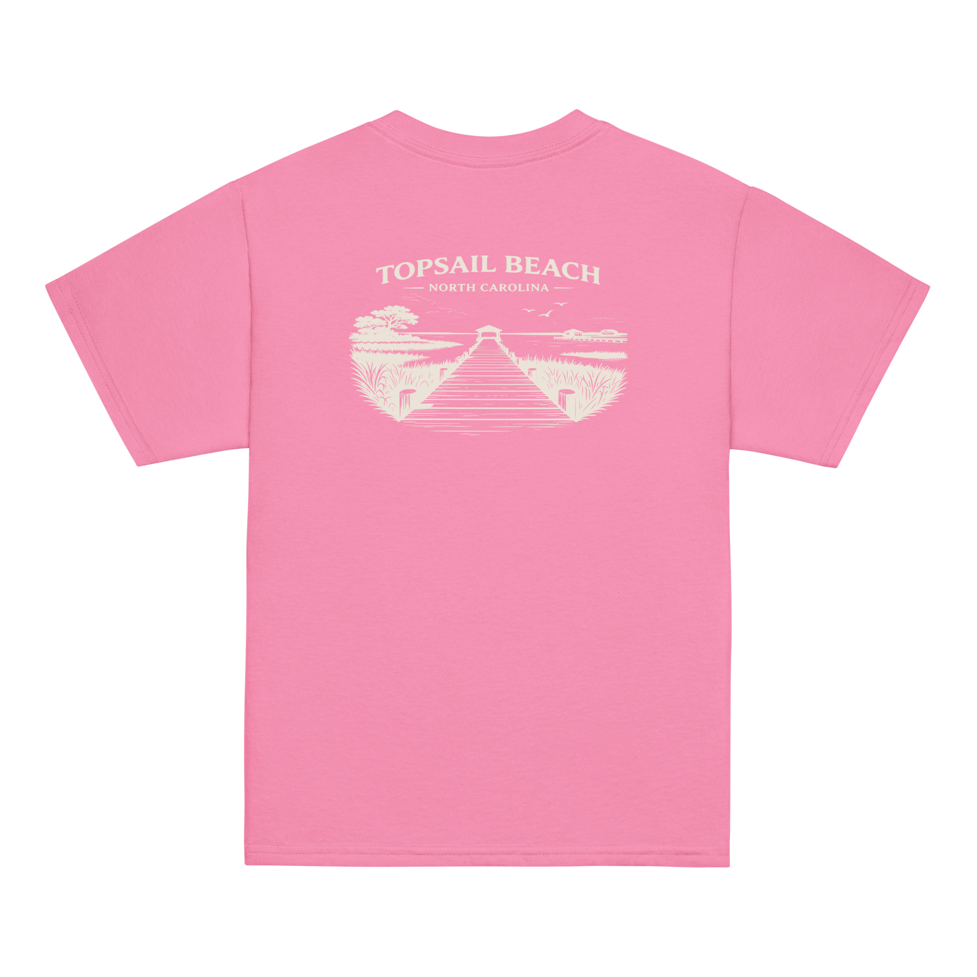 Topsail Beach, NC - On The Dock - Youth Classic Tee