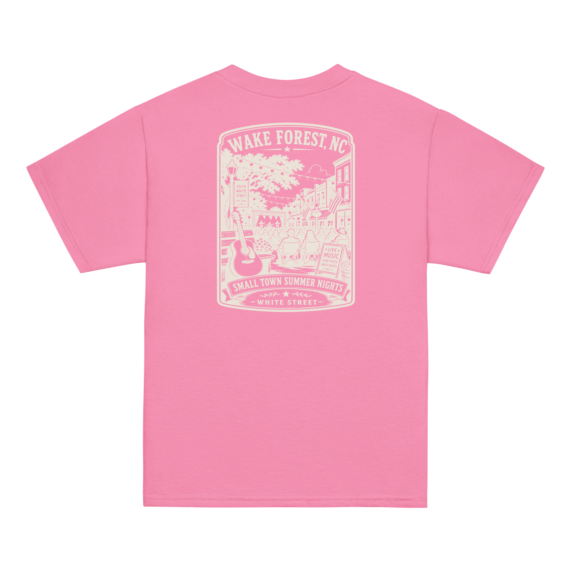 Wake Forest, NC - Small Town Summer Nights - Youth Classic Tee