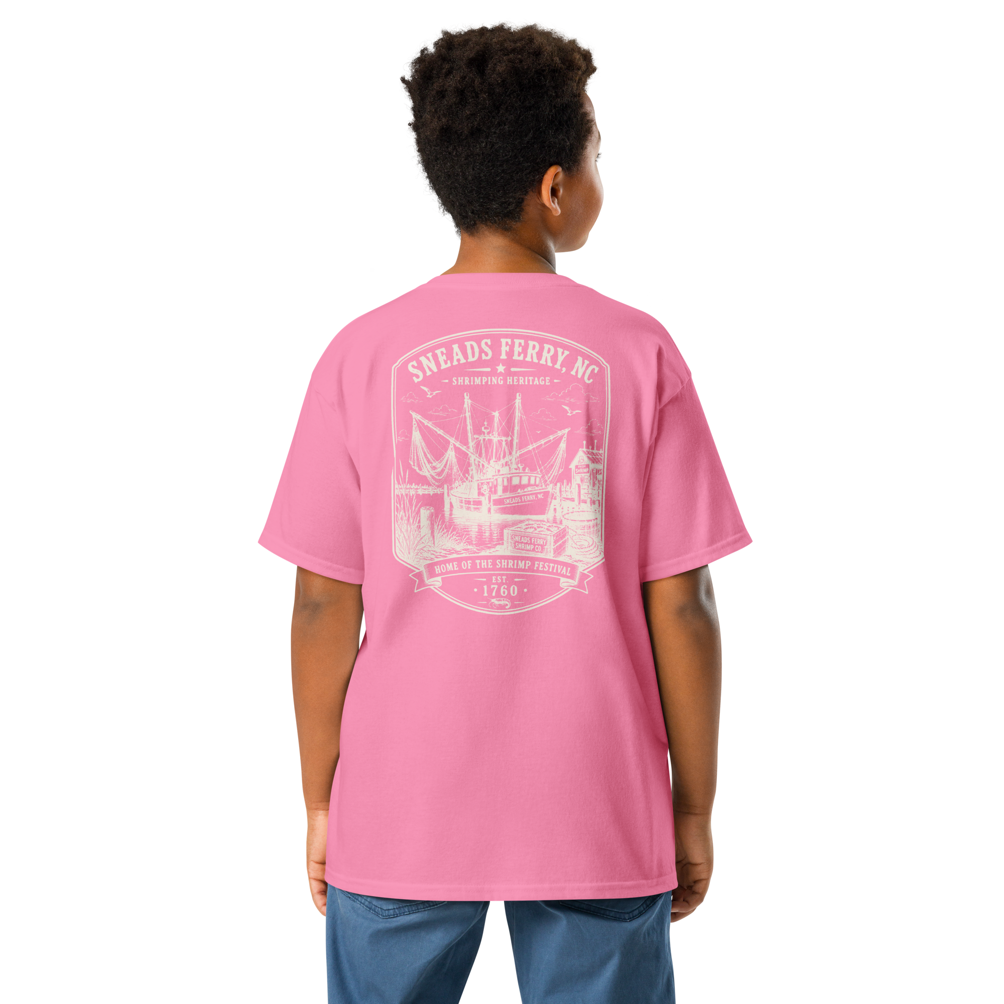 Sneads Ferry, NC - Shrimping Heritage - Youth Classic Tee