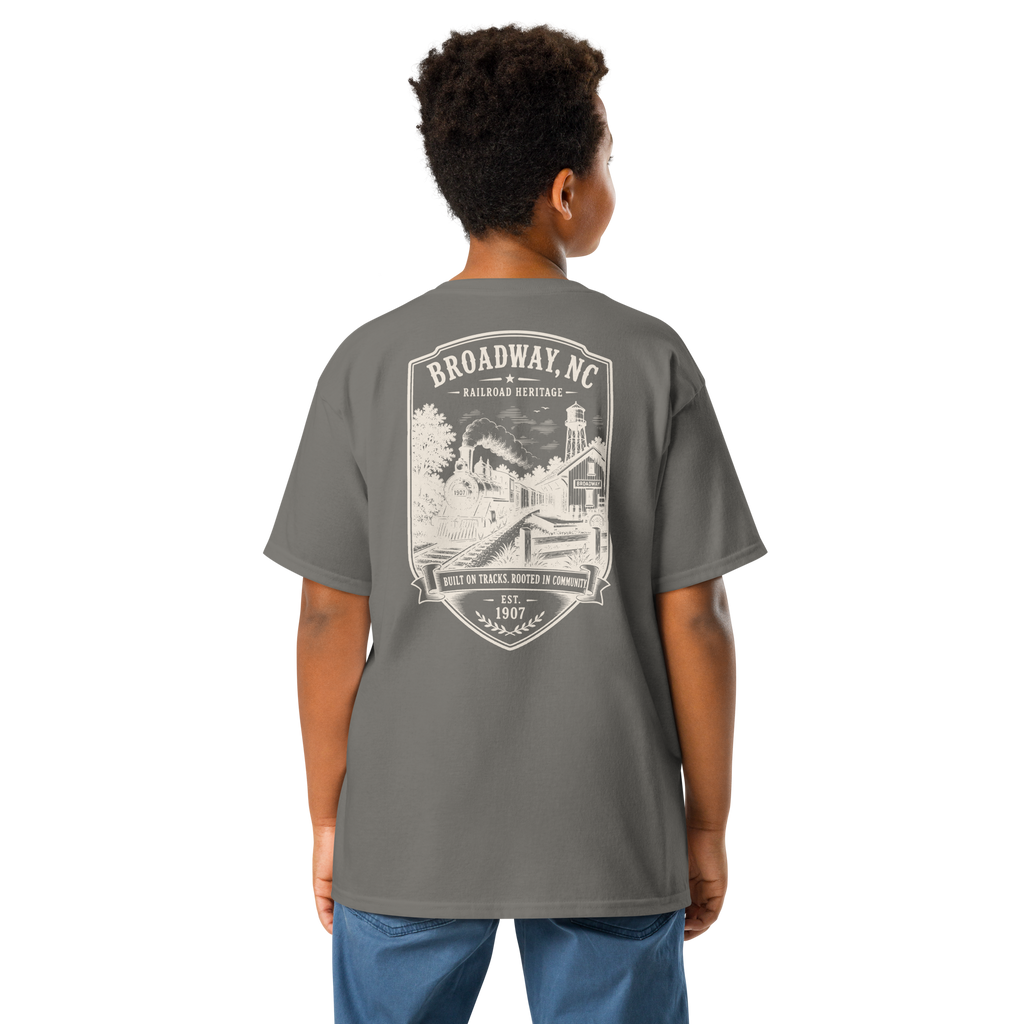 Broadway, NC - Railroad Heritage - Youth Classic Tee