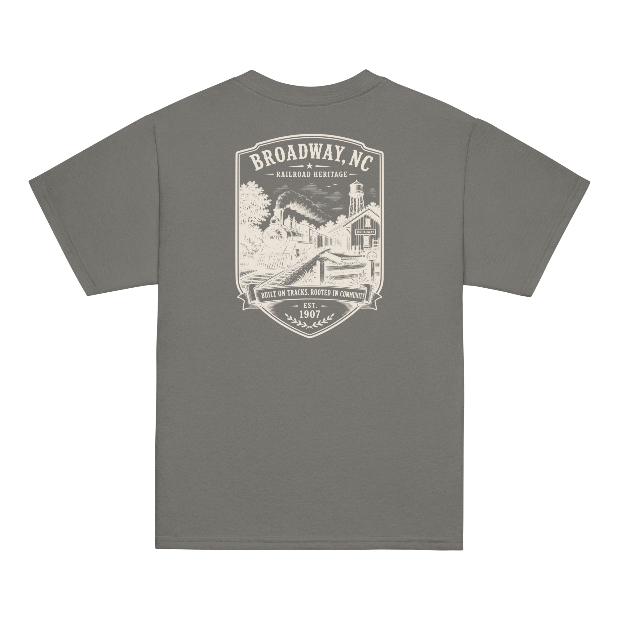 Broadway, NC - Railroad Heritage - Youth Classic Tee