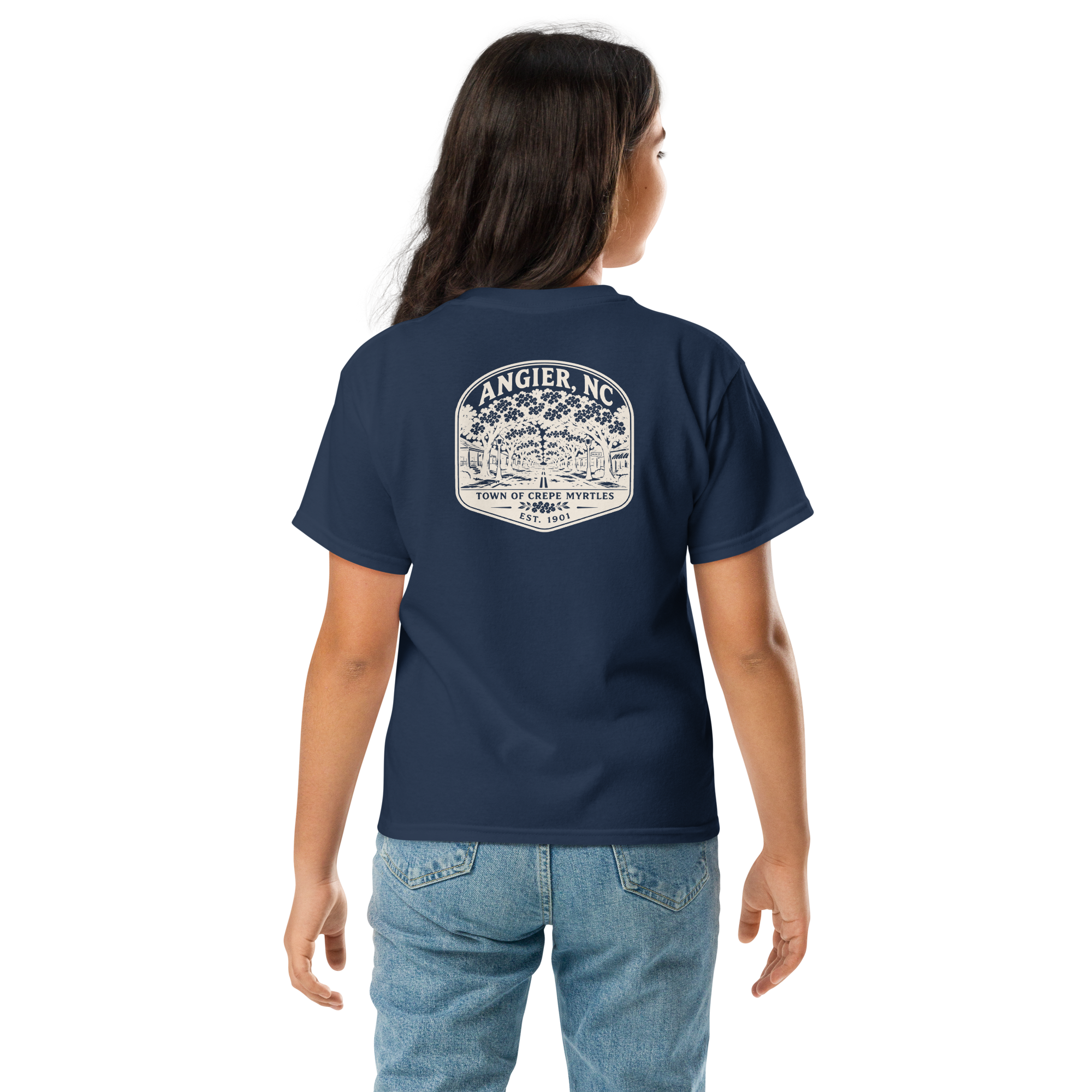 Angier, NC - Street of Crepe Myrtles - Youth Classic Tee