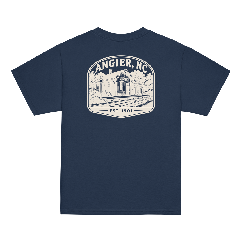 Angier, NC - Railroad Town - Youth Classic Tee