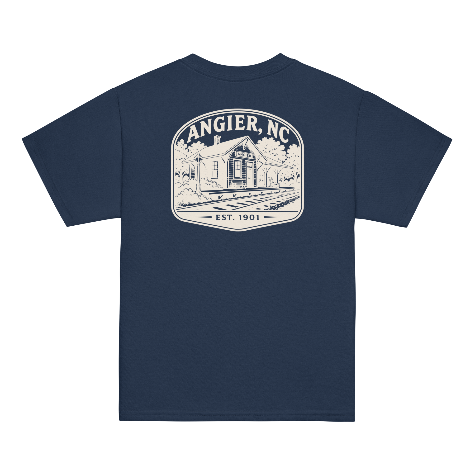 Angier, NC - Railroad Town - Youth Classic Tee