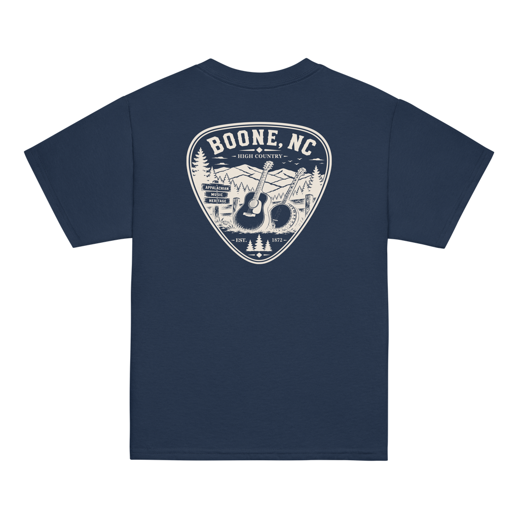 Boone, NC - Mountain Music - Youth Classic Tee