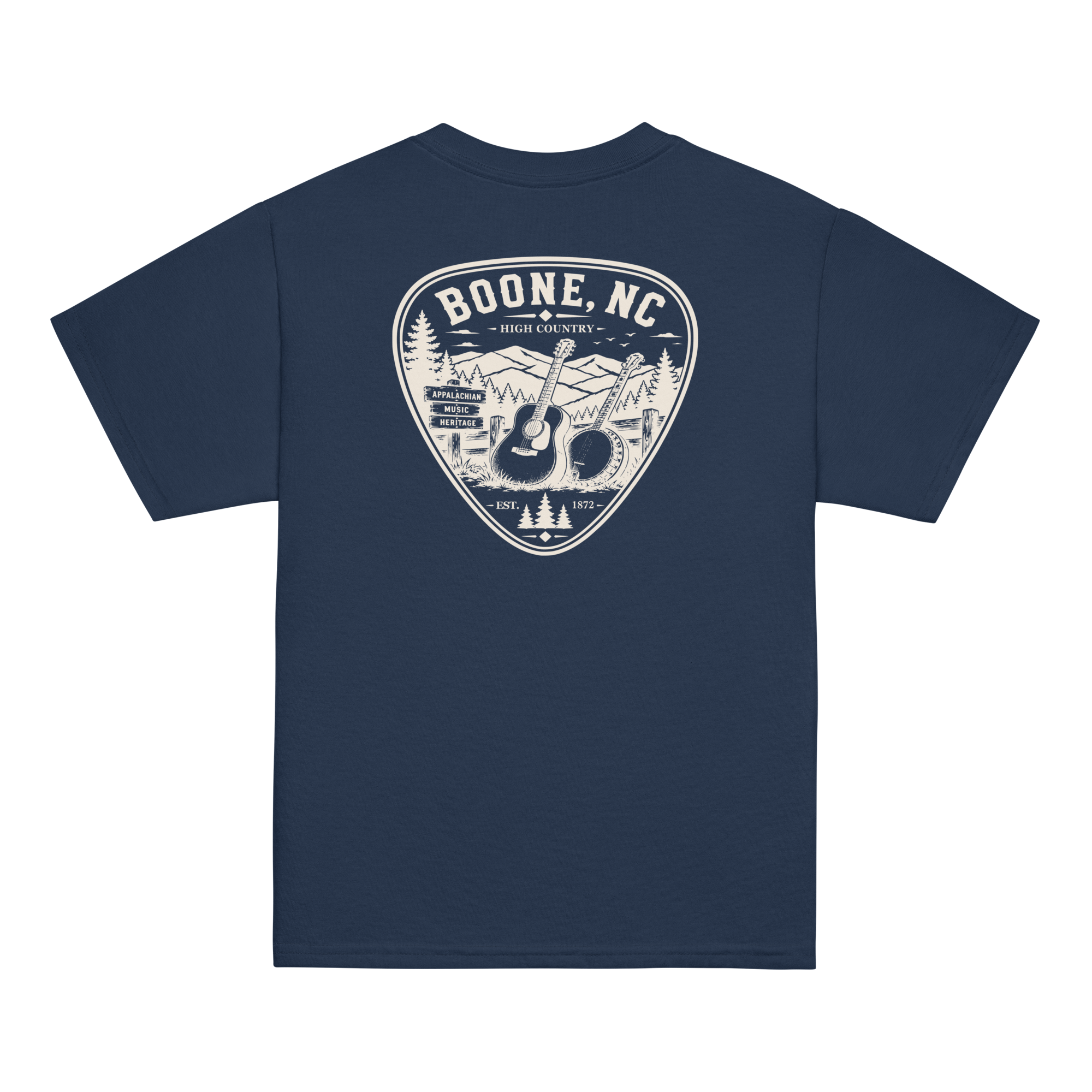 Boone, NC - Mountain Music - Youth Classic Tee