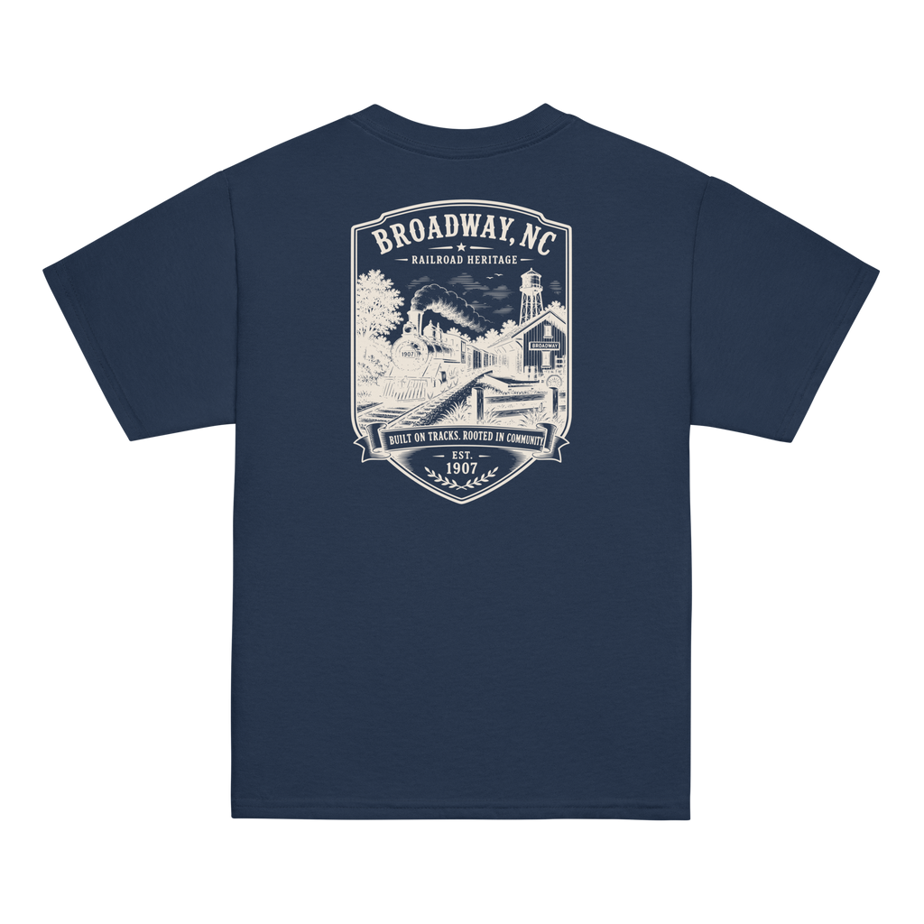 Broadway, NC - Railroad Heritage - Youth Classic Tee