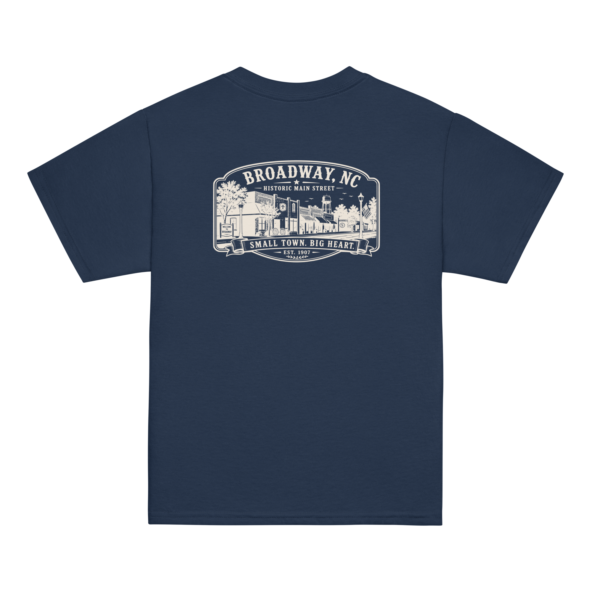 Broadway, NC - Main Street - Youth Classic Tee
