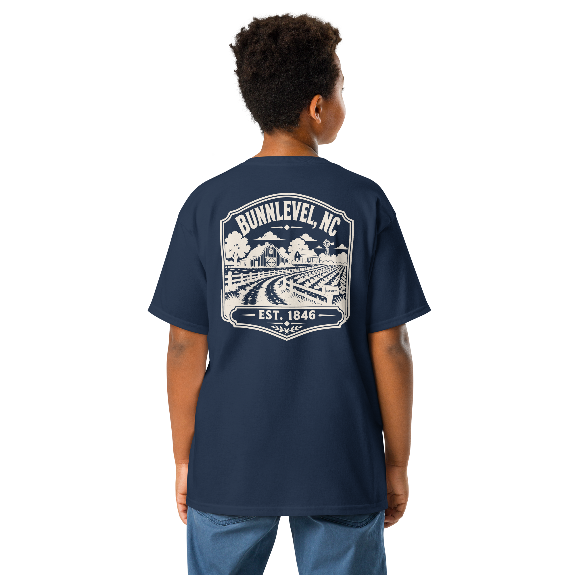 Bunnlevel, NC - Farm Heritage - Youth Classic Tee
