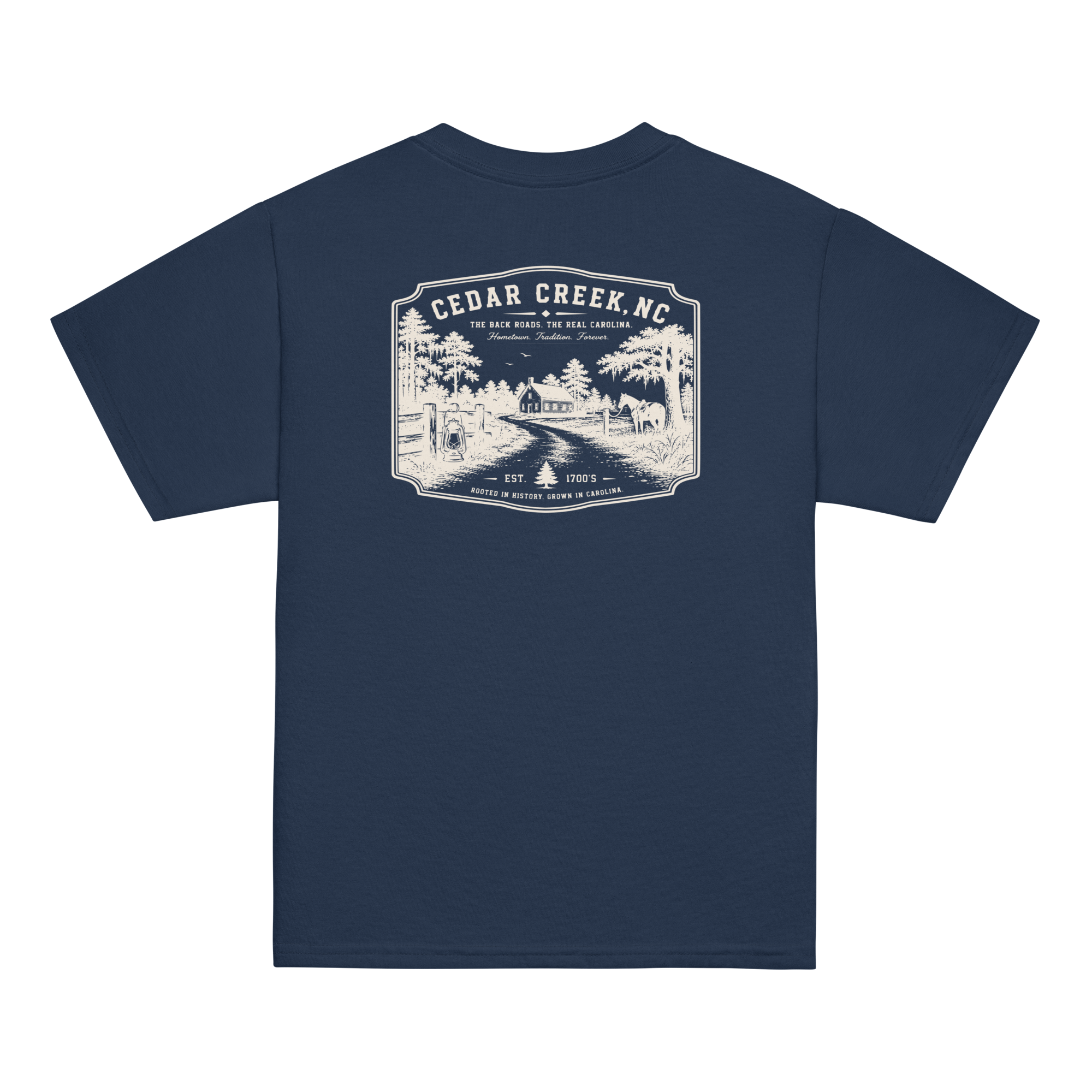 Cedar Creek, NC - Early Carolina - Youth Classic Tee