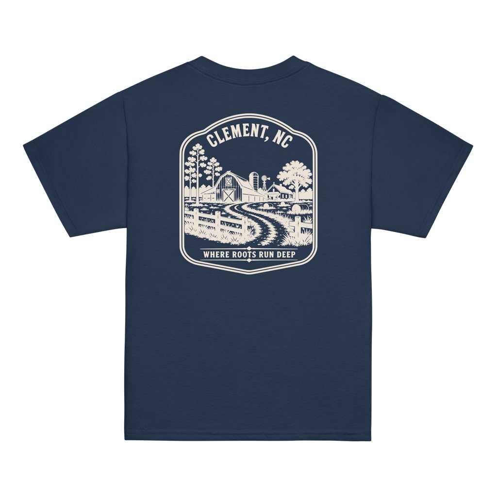 Clement, NC - Farm Roots - Youth Classic Tee