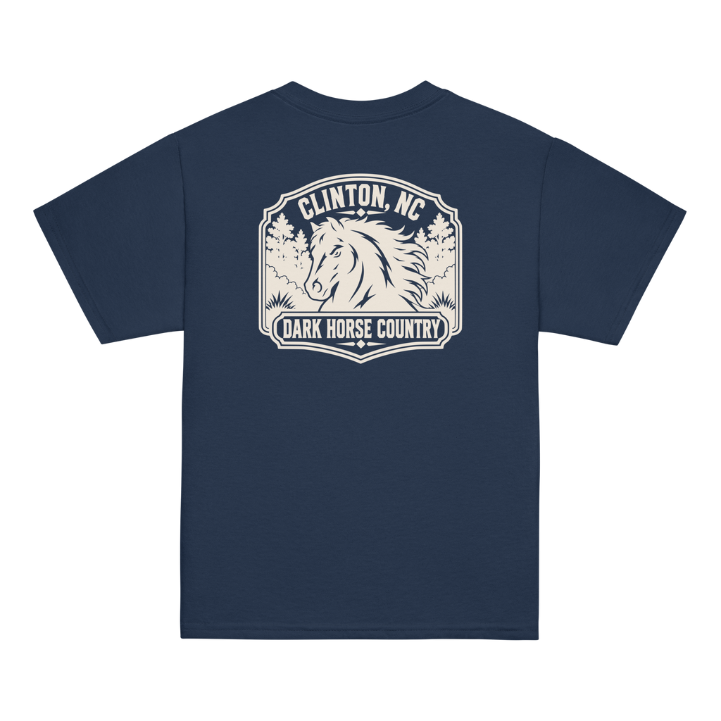 Clinton, NC - Dark Horse Country - Youth Classic Tee